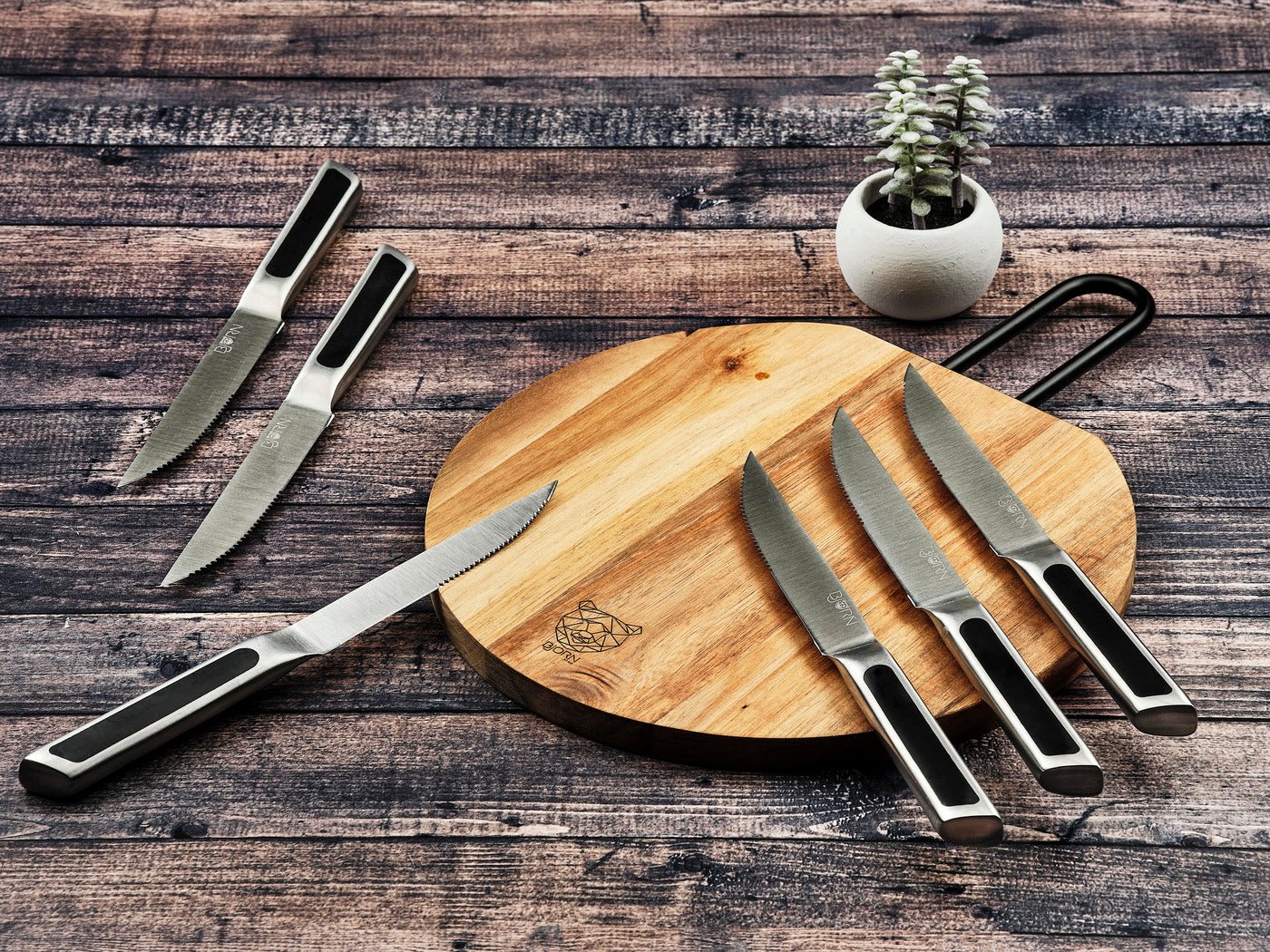 Loki steak knives - 6 pieces BJORN Black