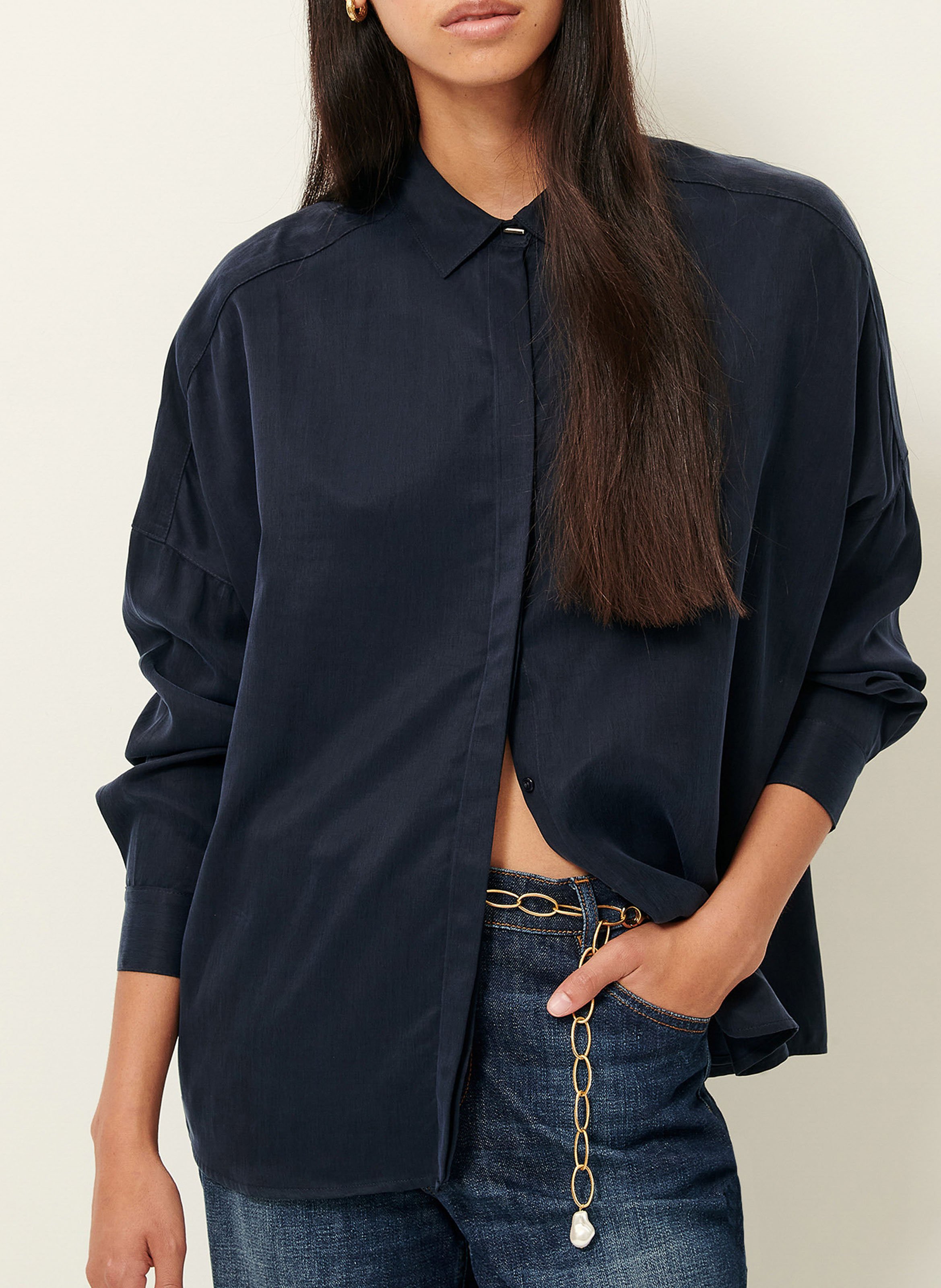 Chemise col classique satinée  SESSUN