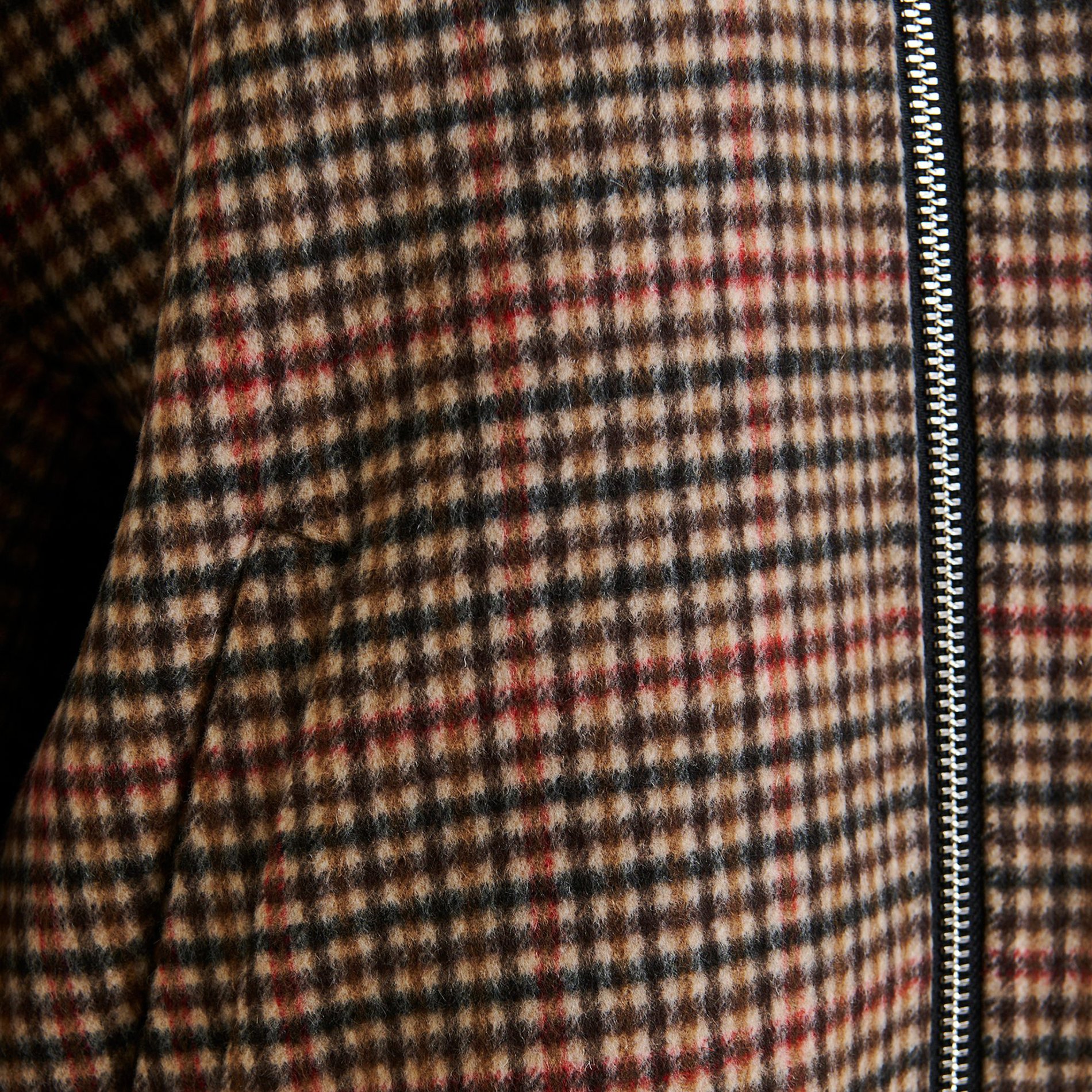 Blouson col teddy en laine ESSENTIEL ANTWERP Marron