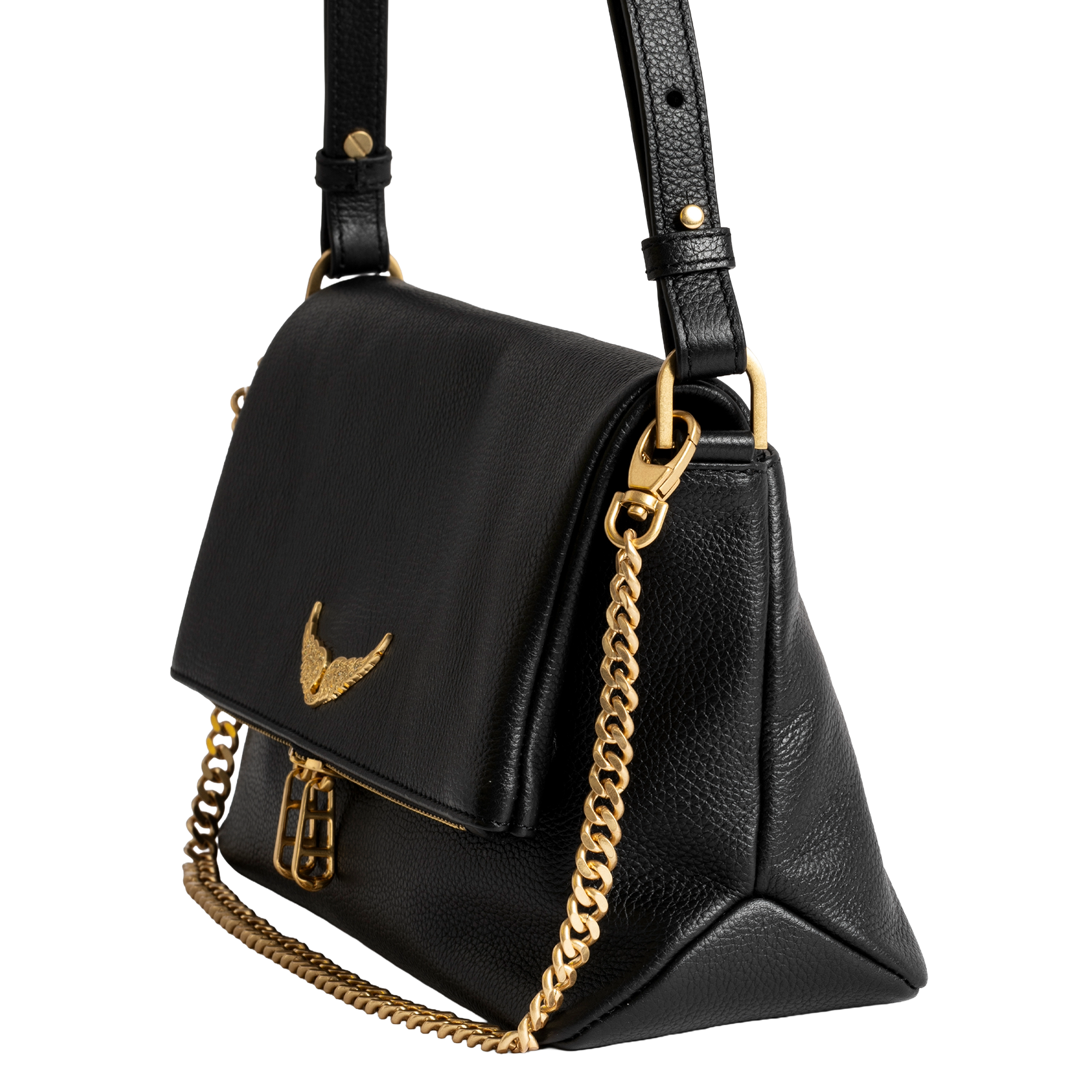 Leather clutch bag ZADIG&VOLTAIRE Black