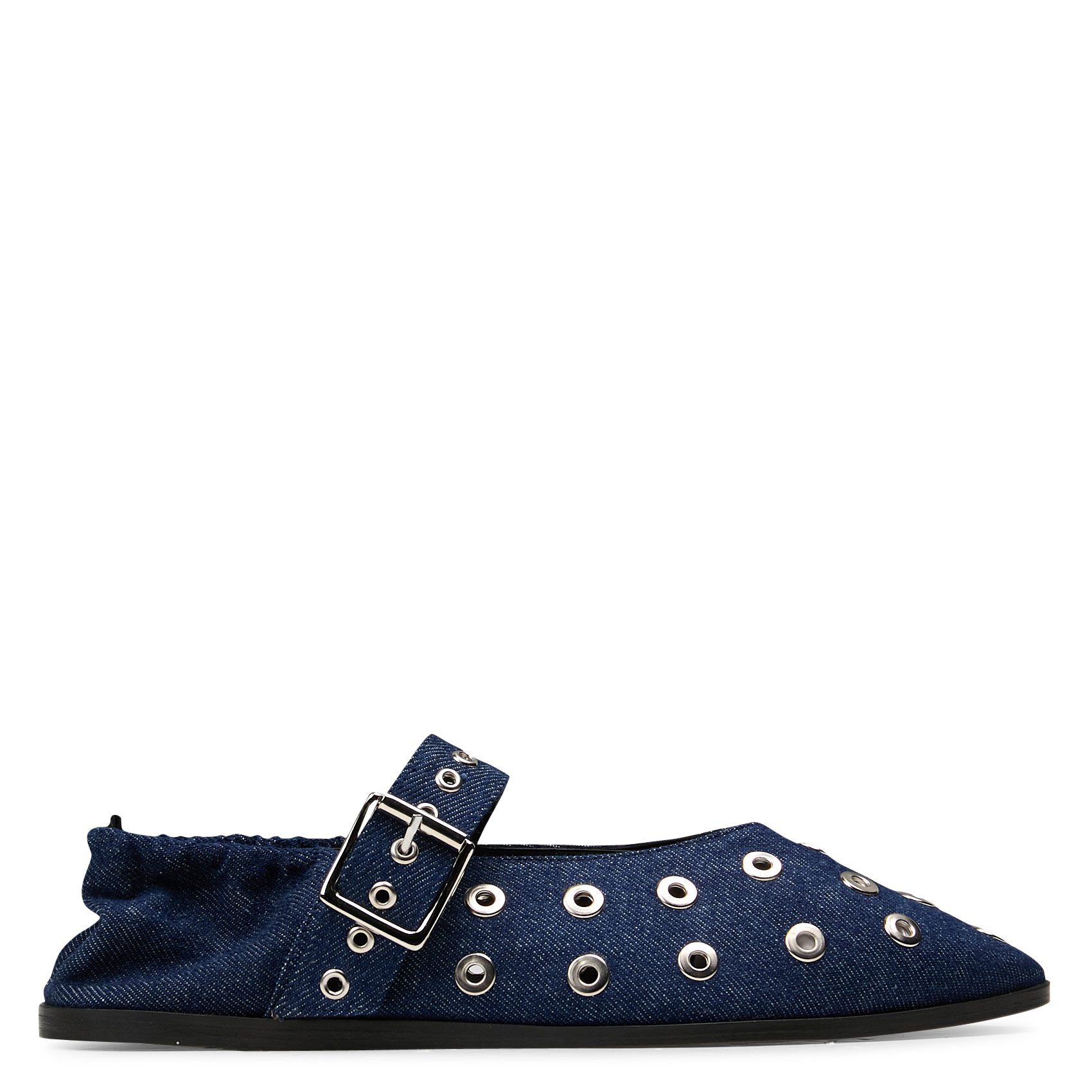 Ballerines en cuir à oeillets ROSEANNA Bleu