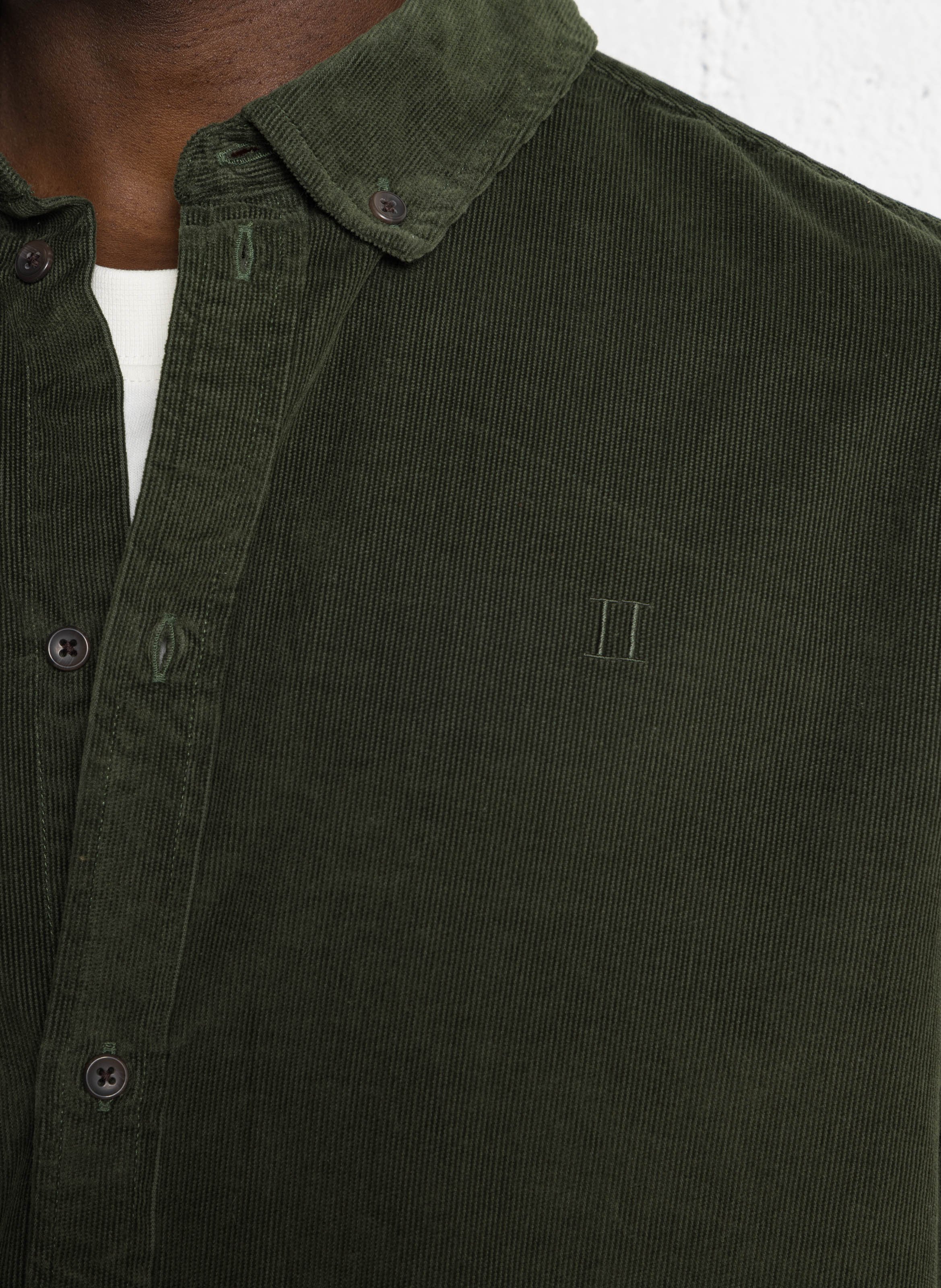 Rechte blouse van biokatoen LES DEUX Groen