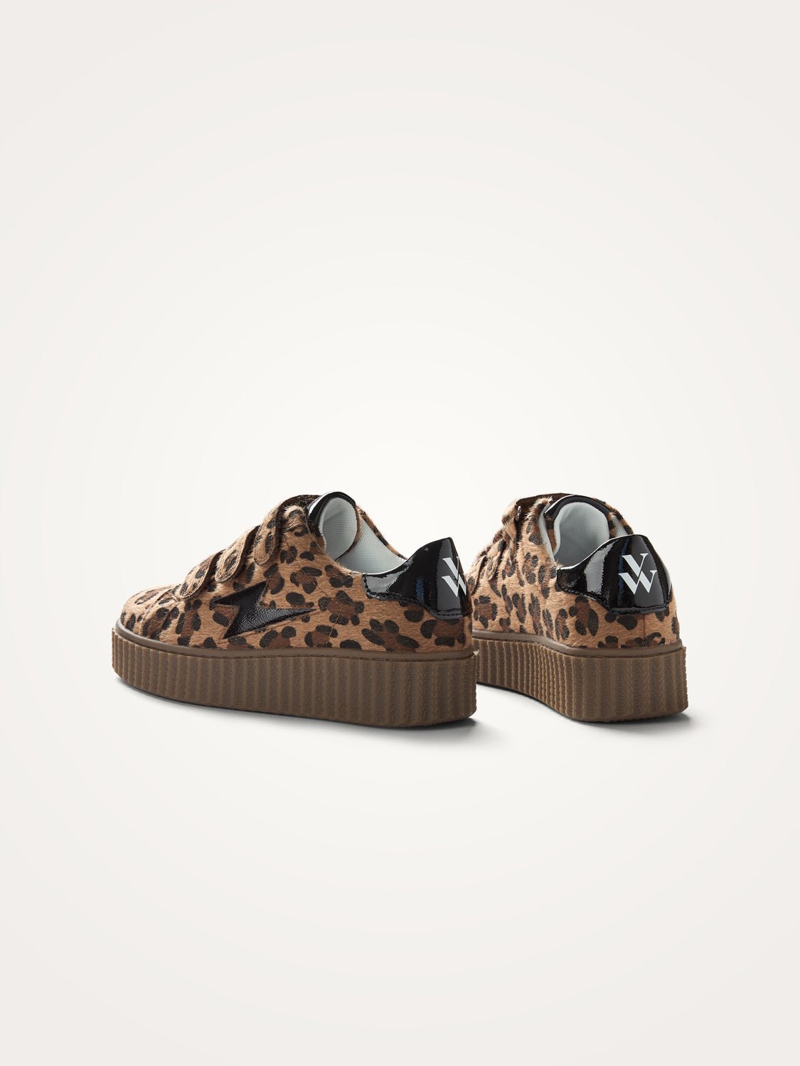Leopard Low-Top Sneakers in Pony Effect VANESSA WU Brown