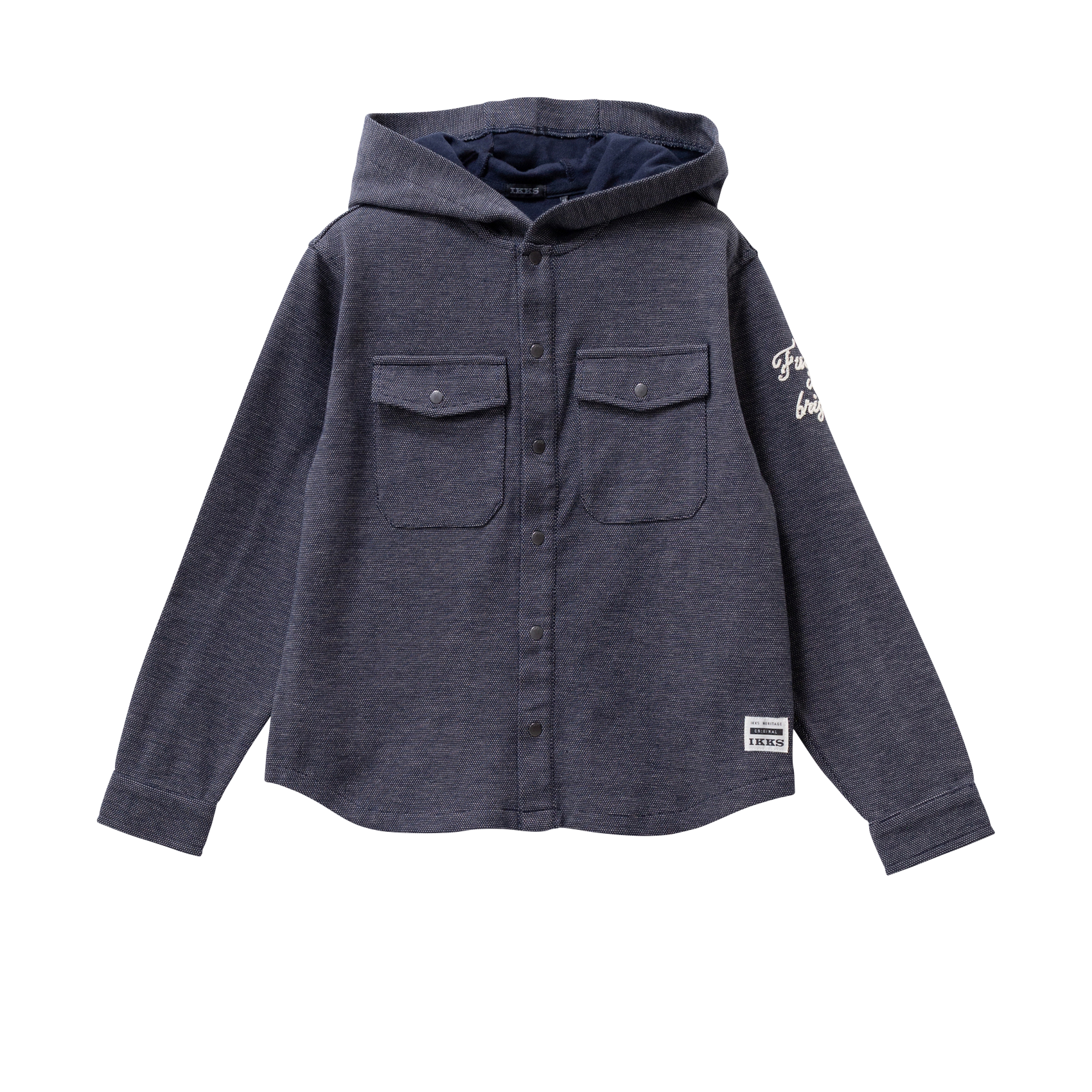 Strickhoodie-Überhemd IKKS JUNIOR Blau