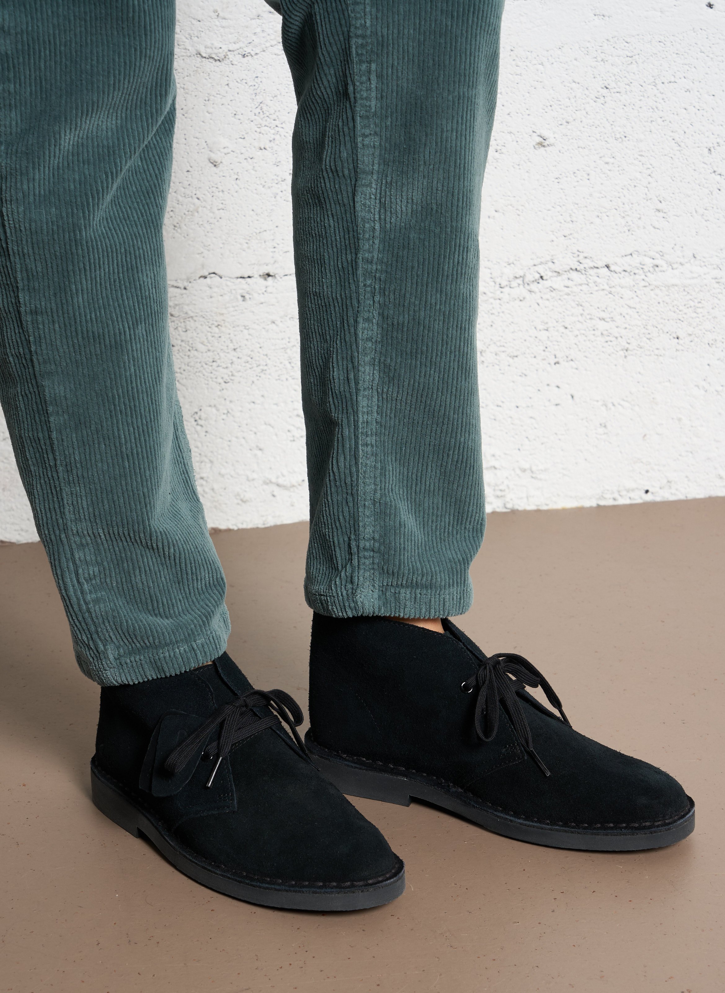 Laarzen van corduroy CLARKS Zwart