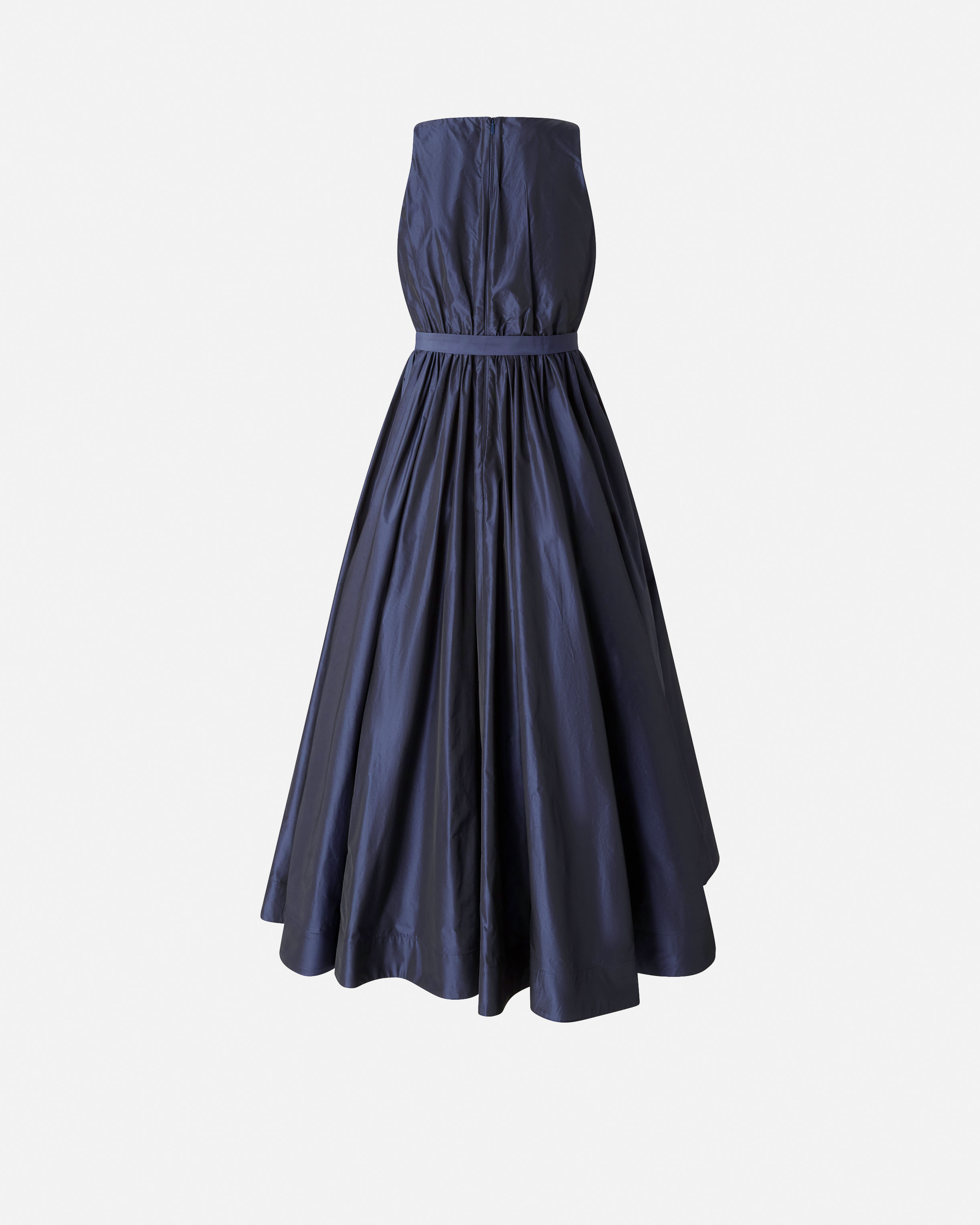 Dress with bow and flowy skirt Blue