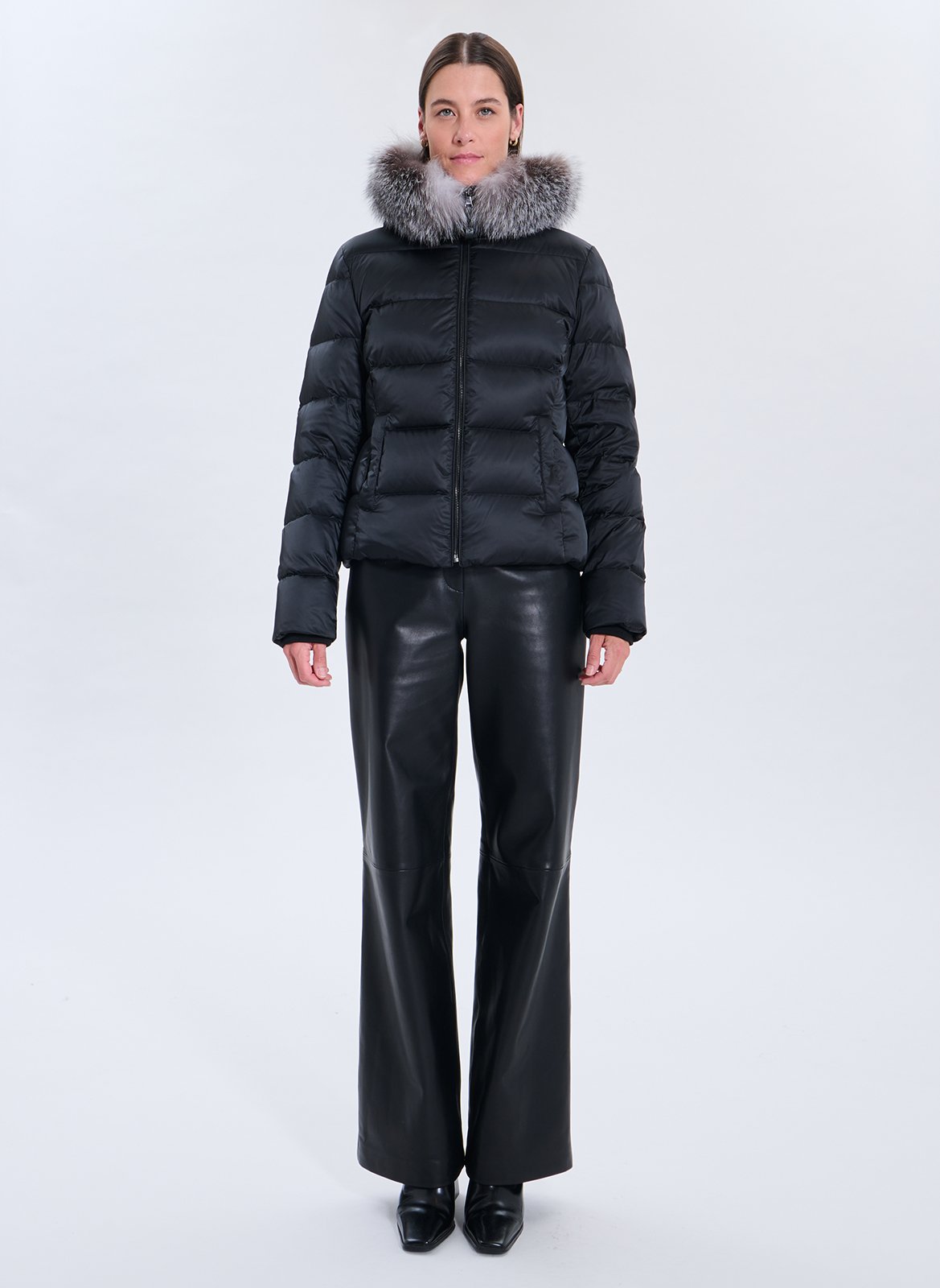 High-neck padded jacket ZAPA Black