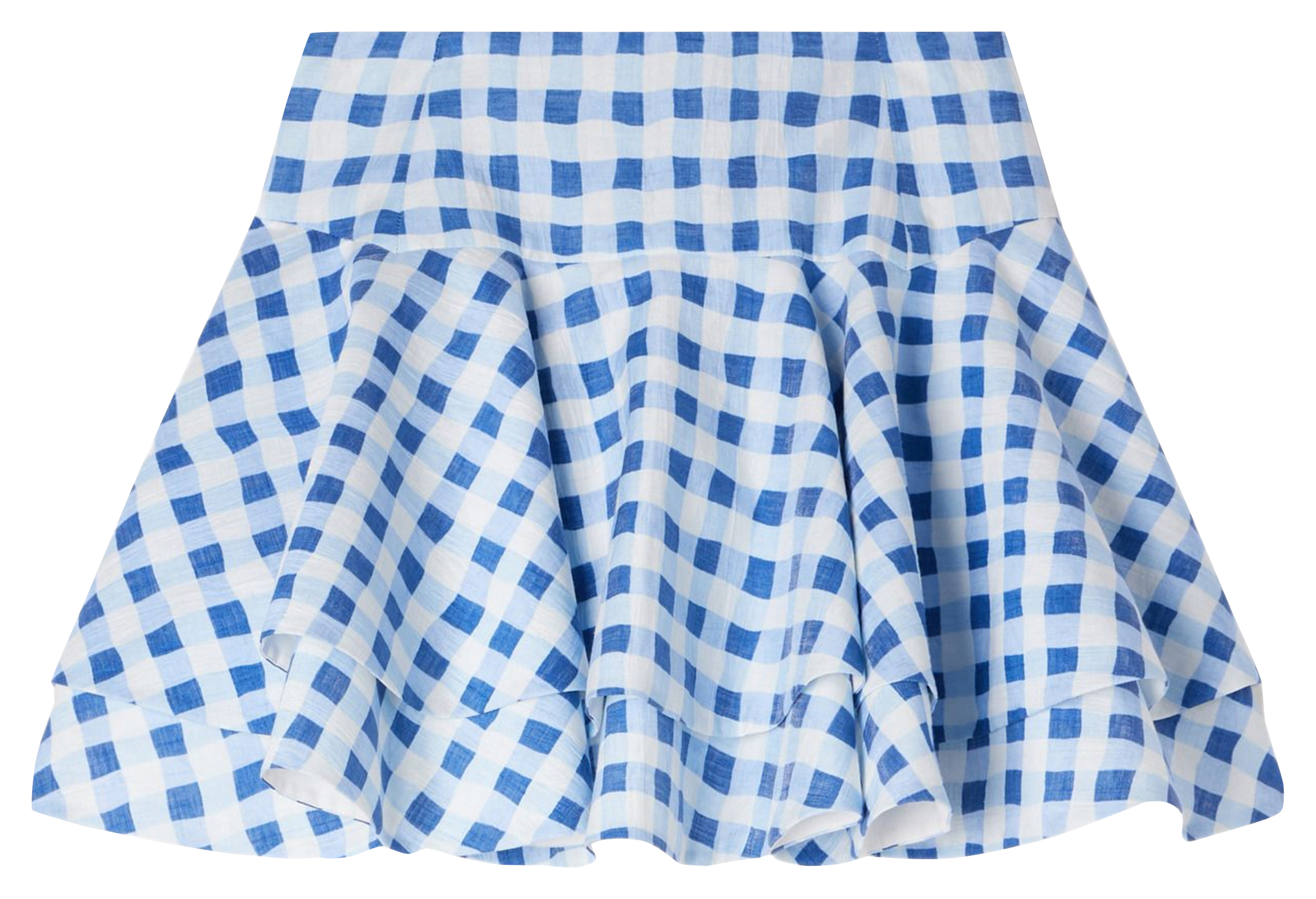 Korte, wijd uitlopende rok van linnenmix SANDRO Blauw