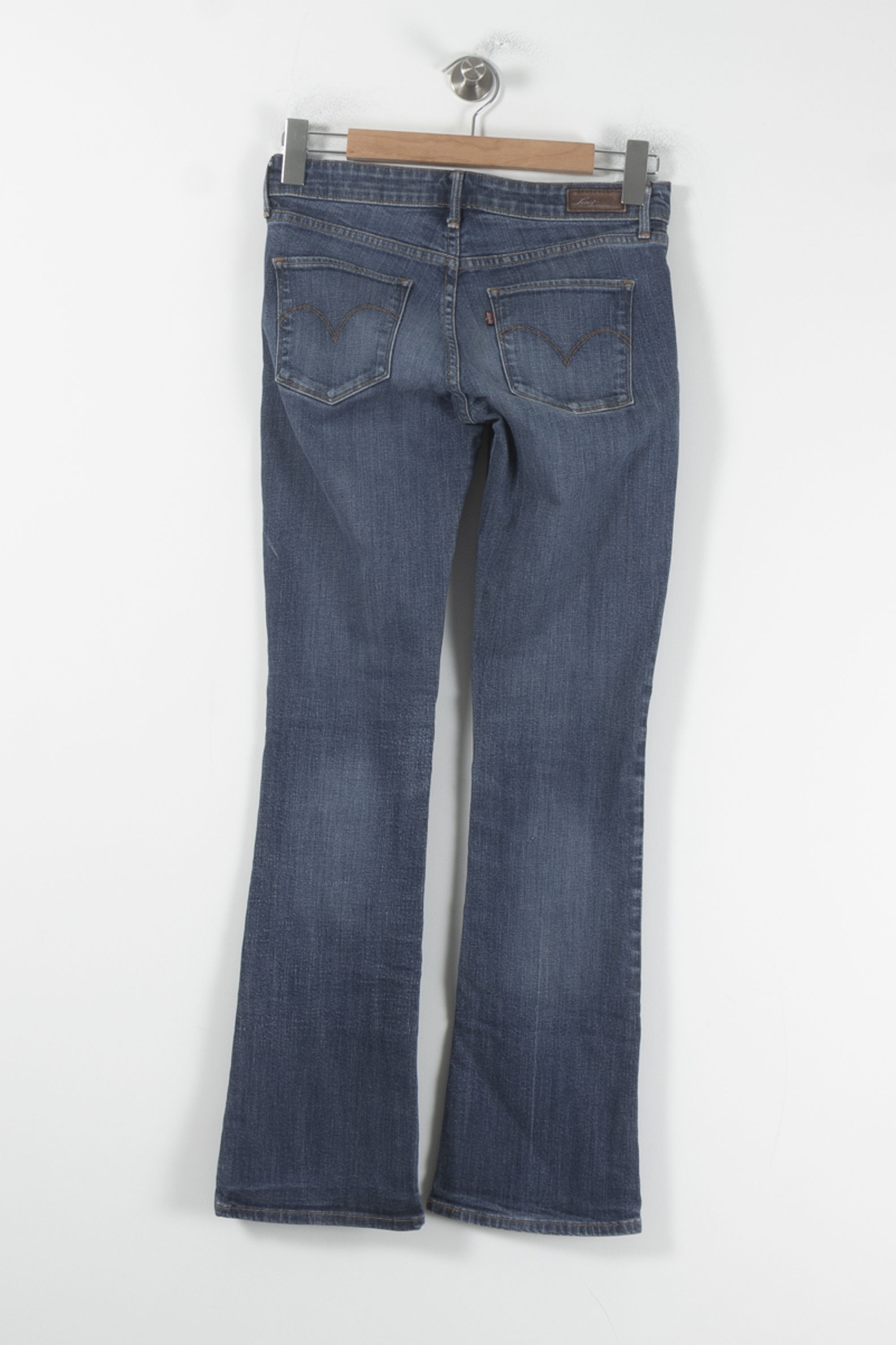 Cropped slim jeans with studs LEVI'S - Seconde main Blue