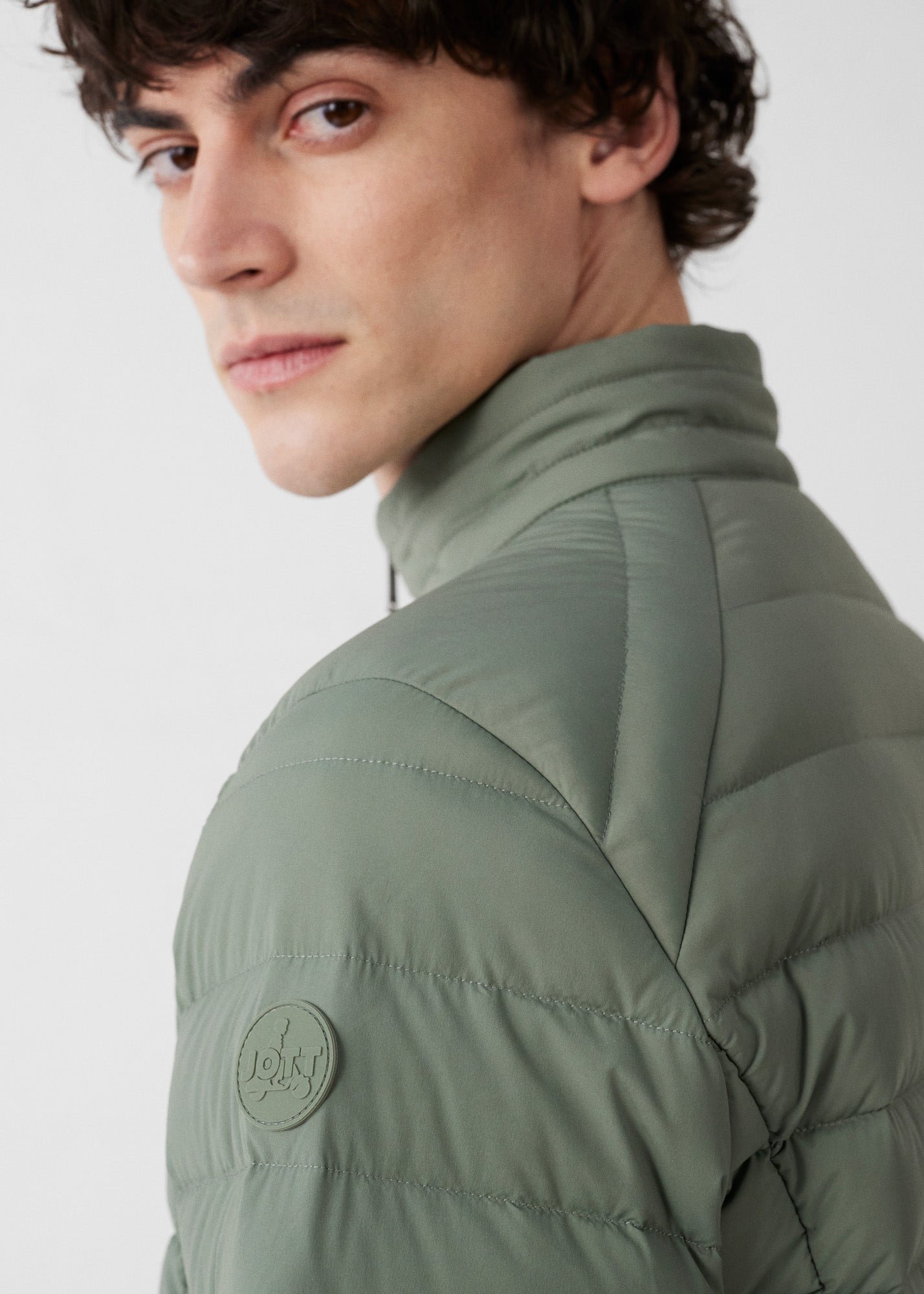 Stretch light down jacket Aragon JOTT Green