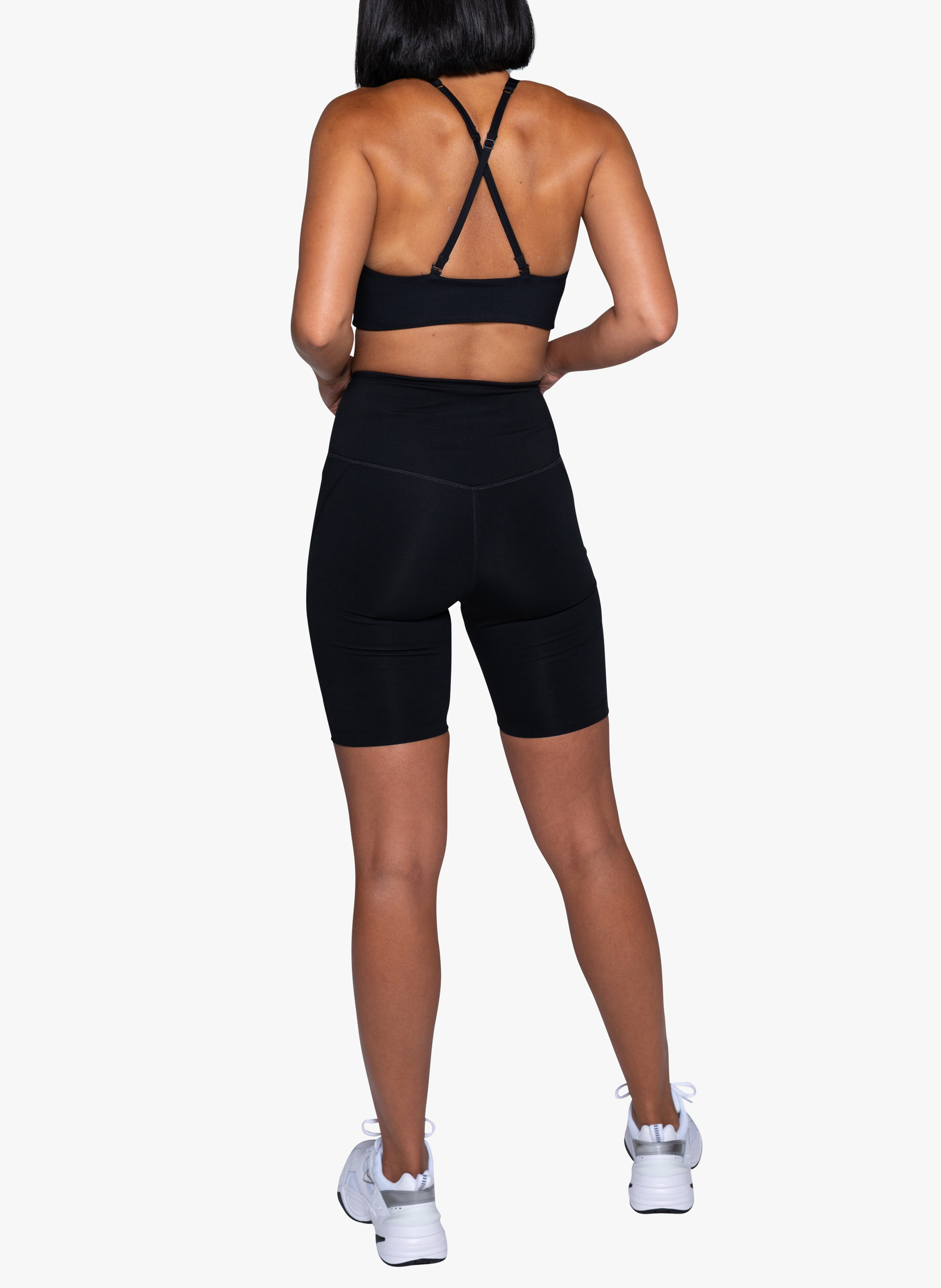 Brassière dos croisé Topanga GIRLFRIEND COLLECTIVE Noir