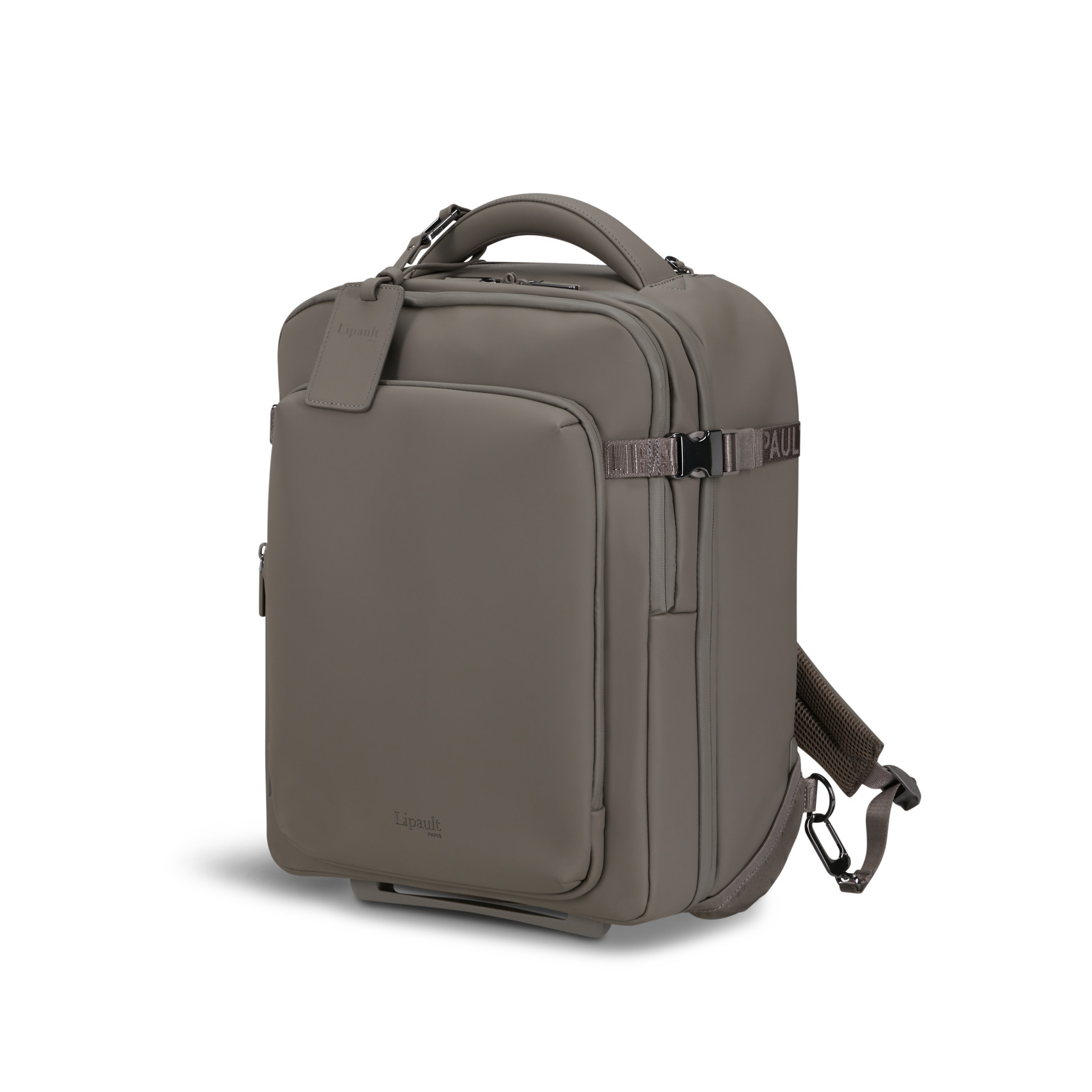 Lost in Berlin wheeled backpack LIPAULT Grey