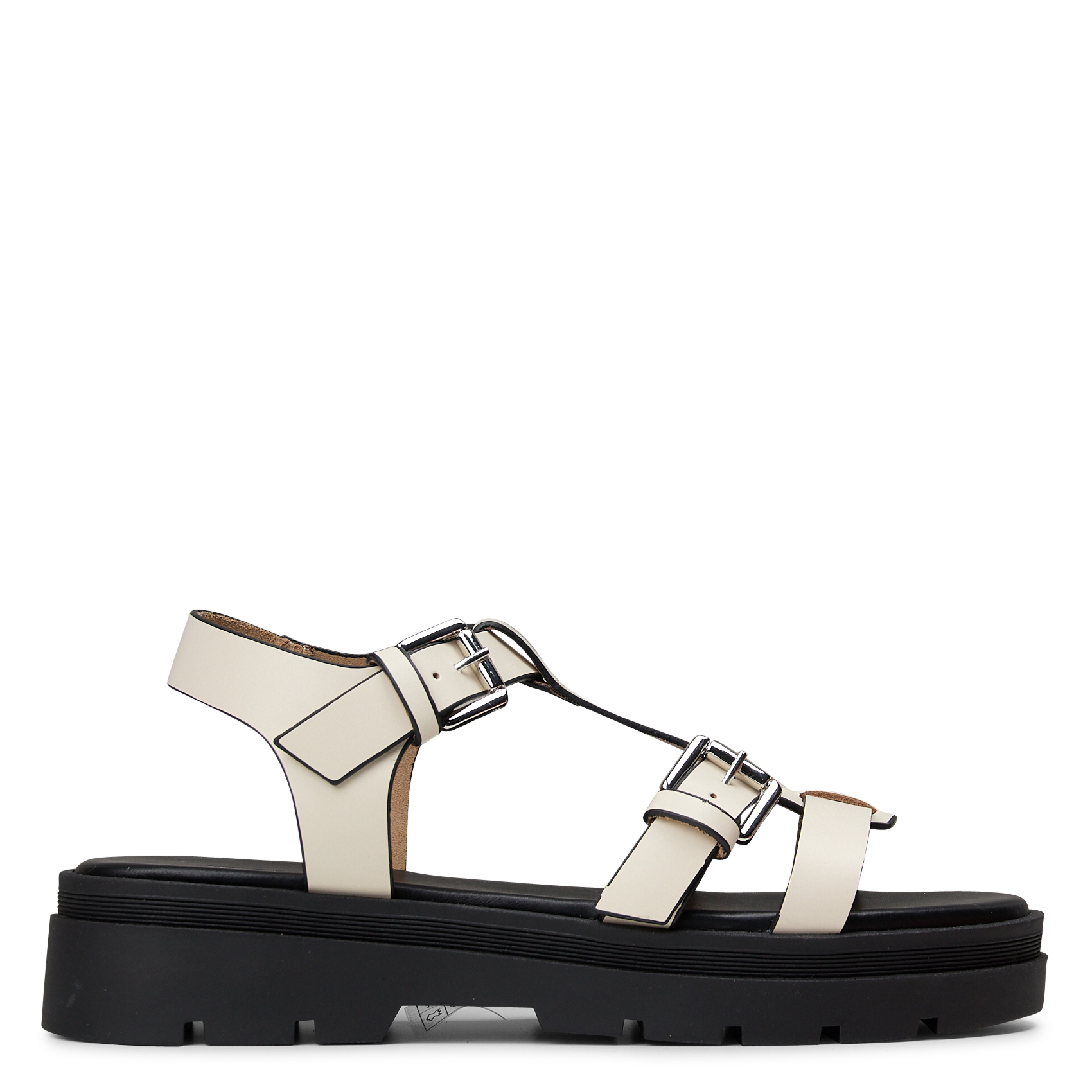 Sandales à brides en cuir  JB MARTIN Blanc