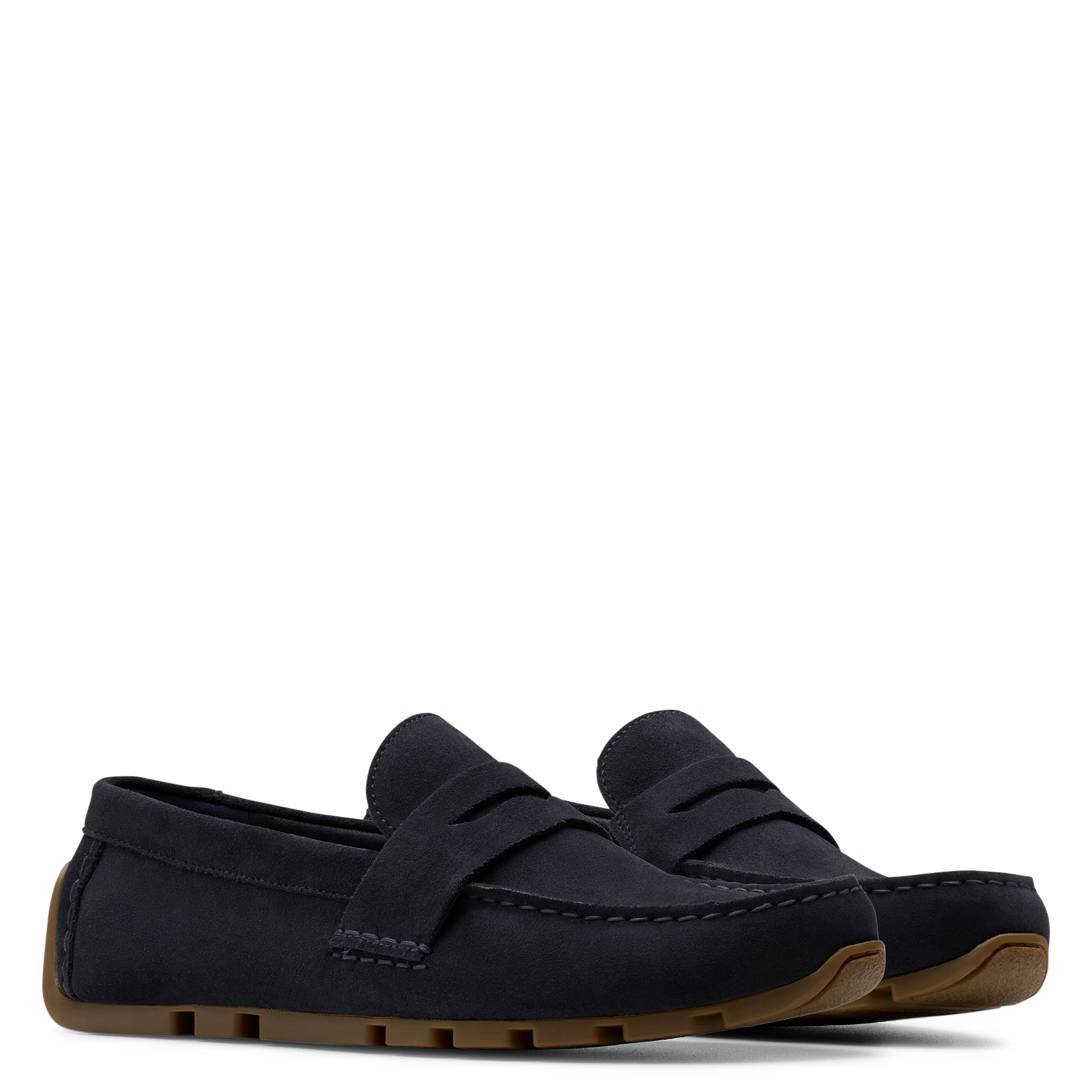 Leather loafers CLARKS Blue