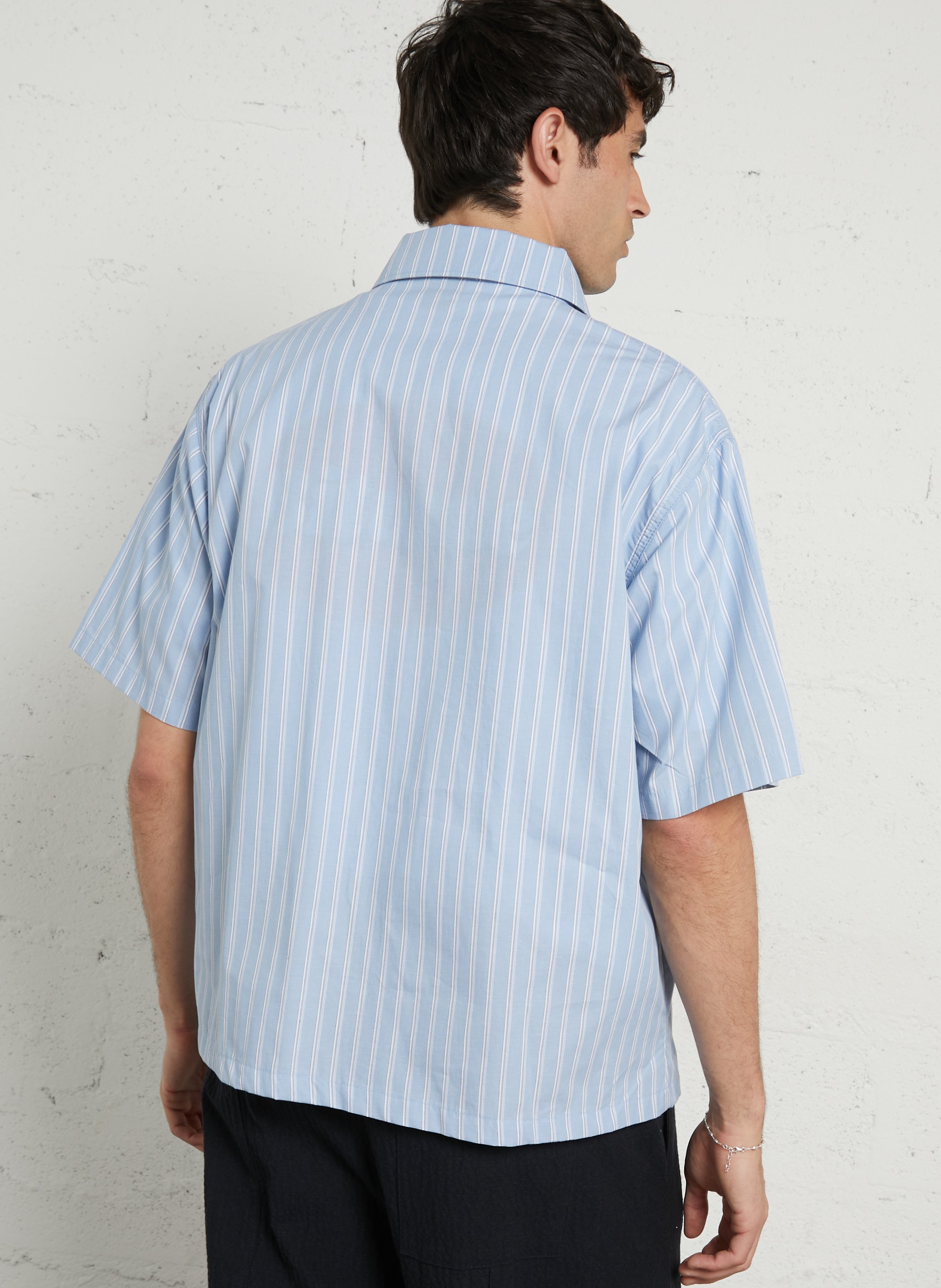 Chemise regular-fit col classique à rayures DICKIES Bleu