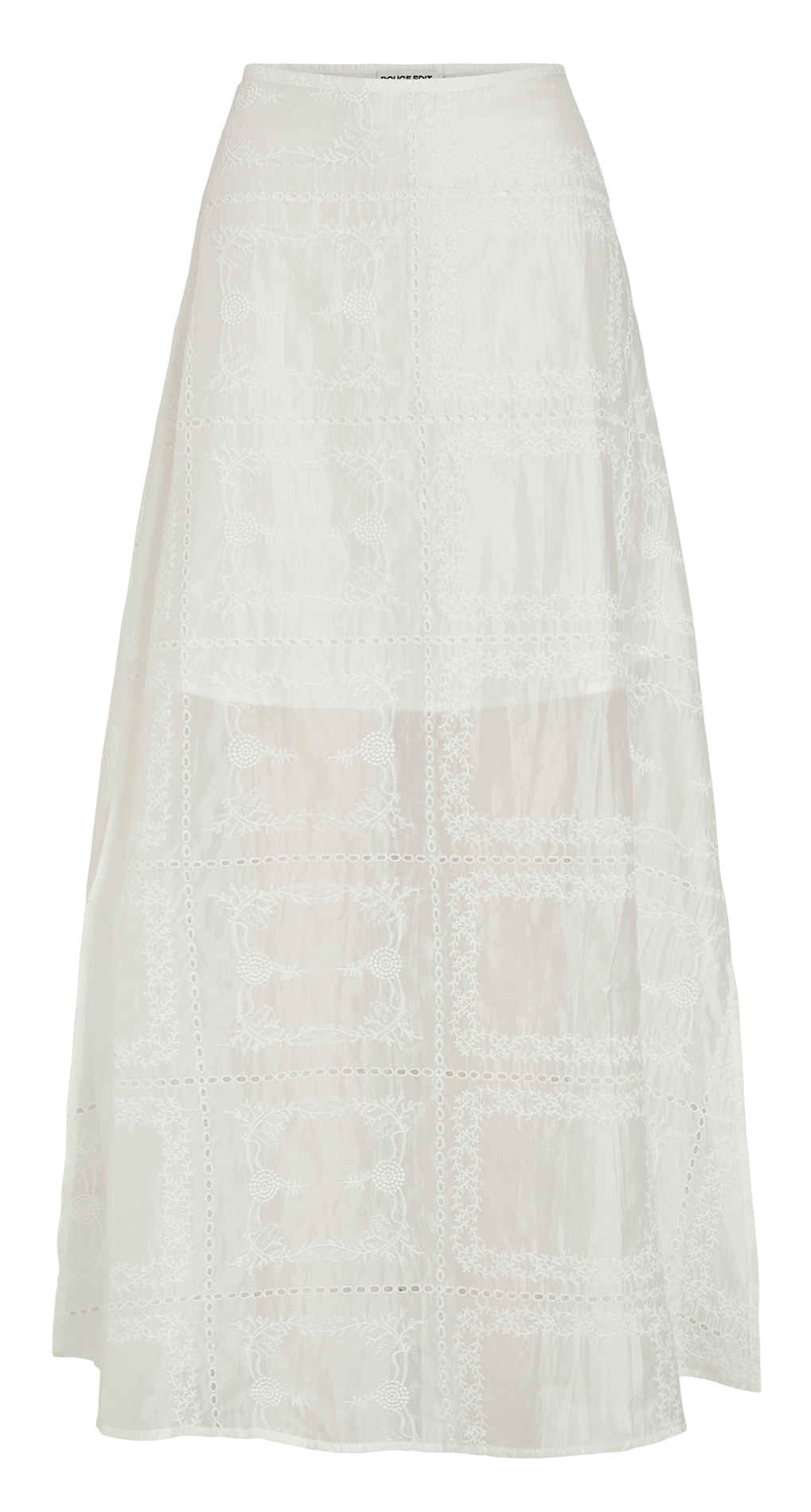 Langer, bestickter Rock  ROUGE EDIT Beige