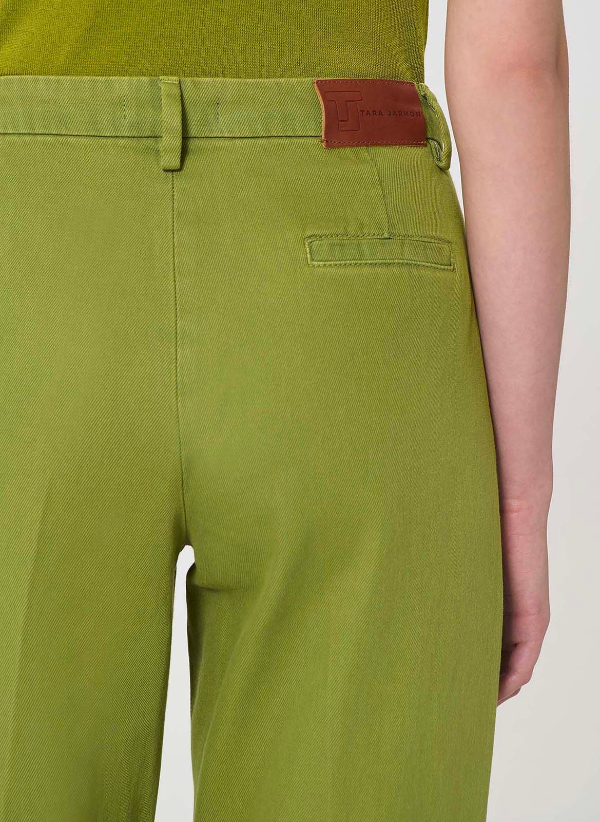 Jean bootcut taille haute uni TARA JARMON Vert