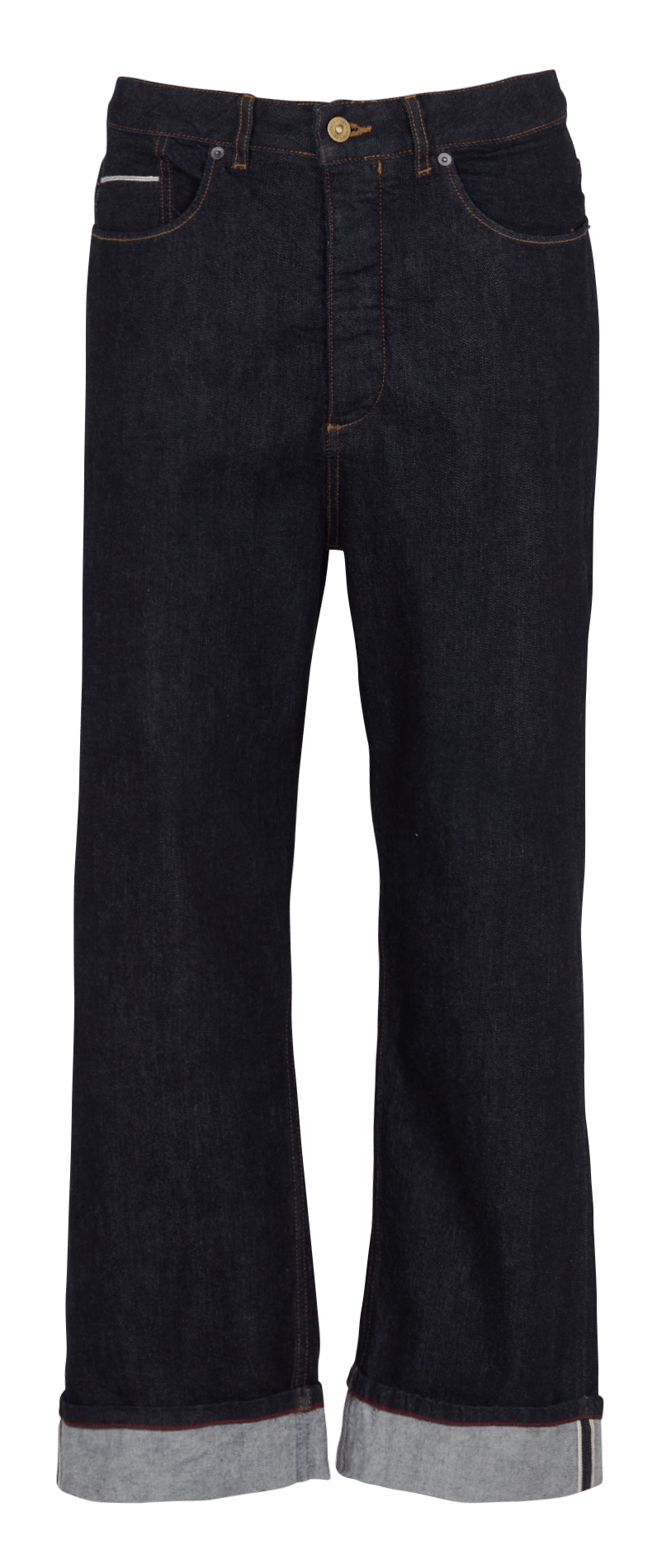 Jean droit à revers CHEVIGNON Bleu
