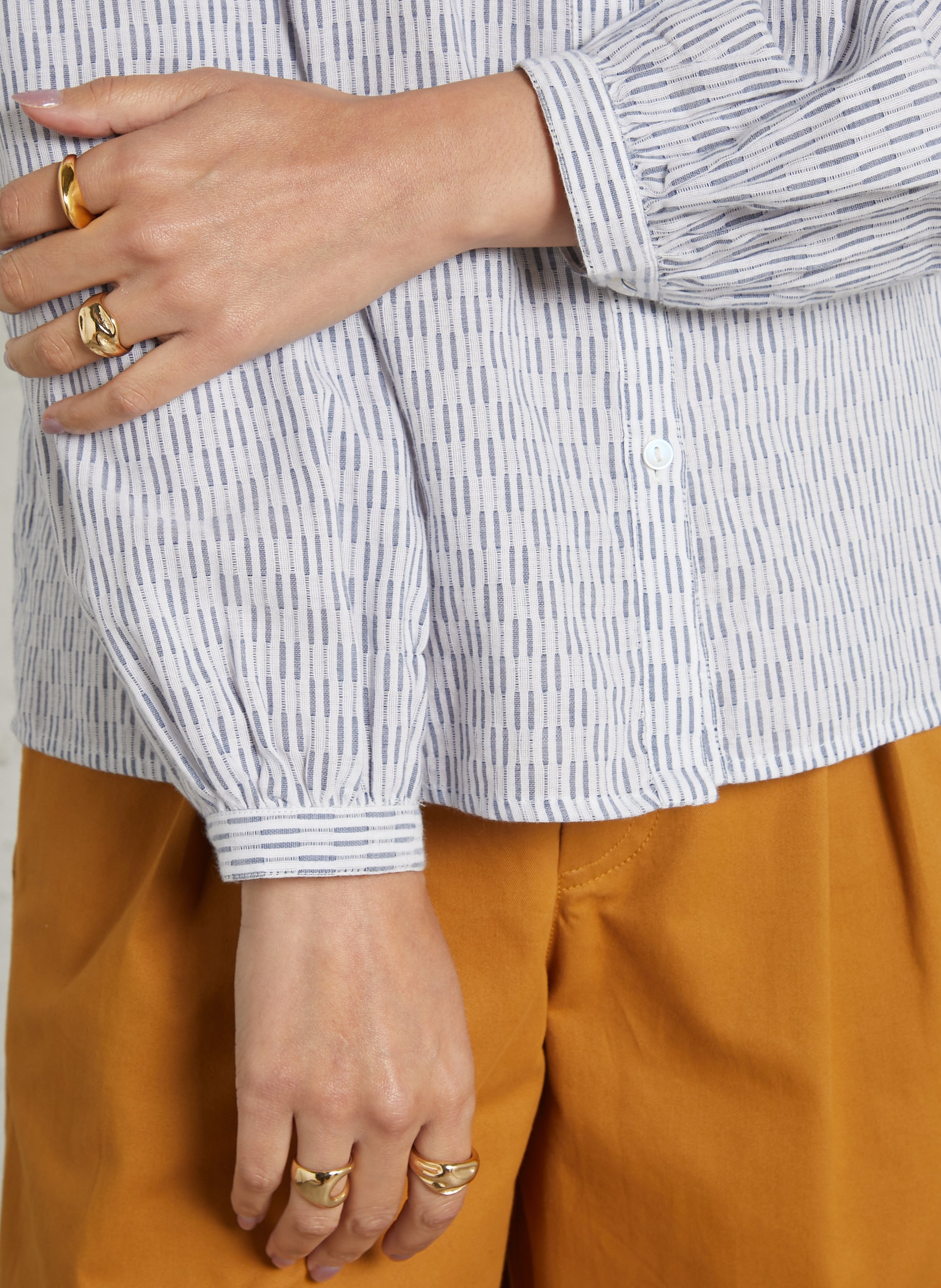 Round-neck cotton shirt LOUISE MISHA Multicolored