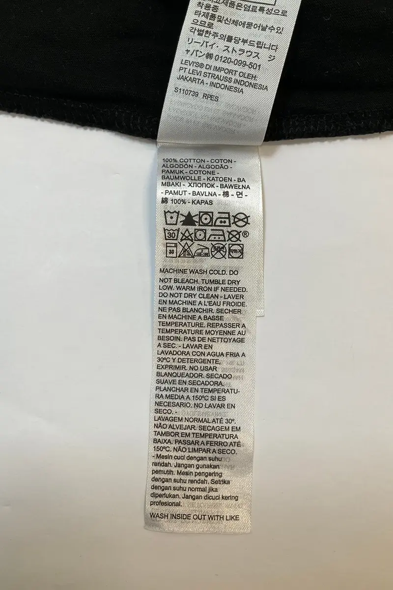 T-shirt LEVI'S - Seconde main Black