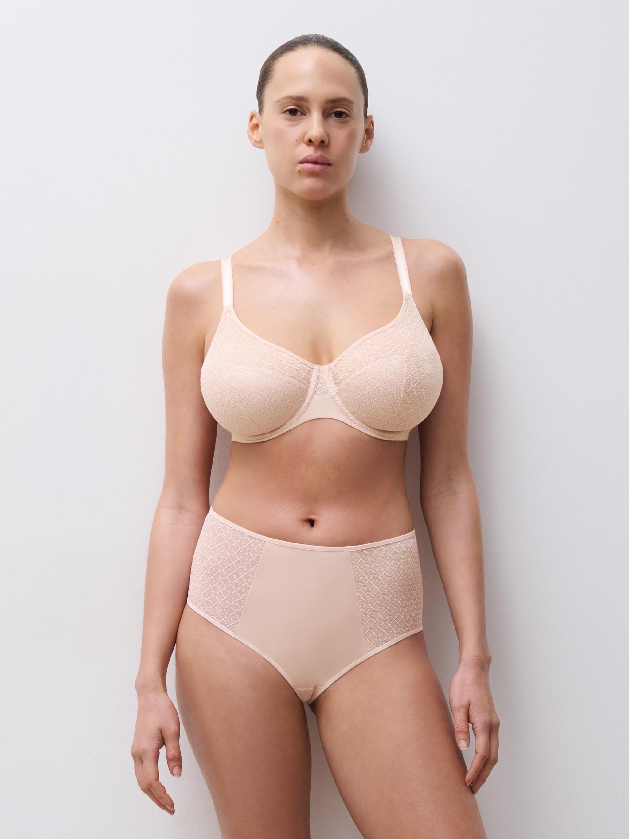 High-waisted lace panties | Pink CHANTELLE Women