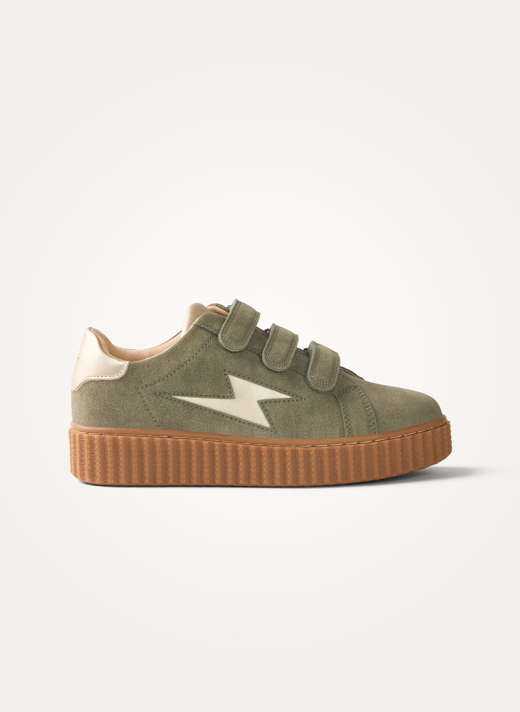 Low Velcro trainers VANESSA WU Khaki