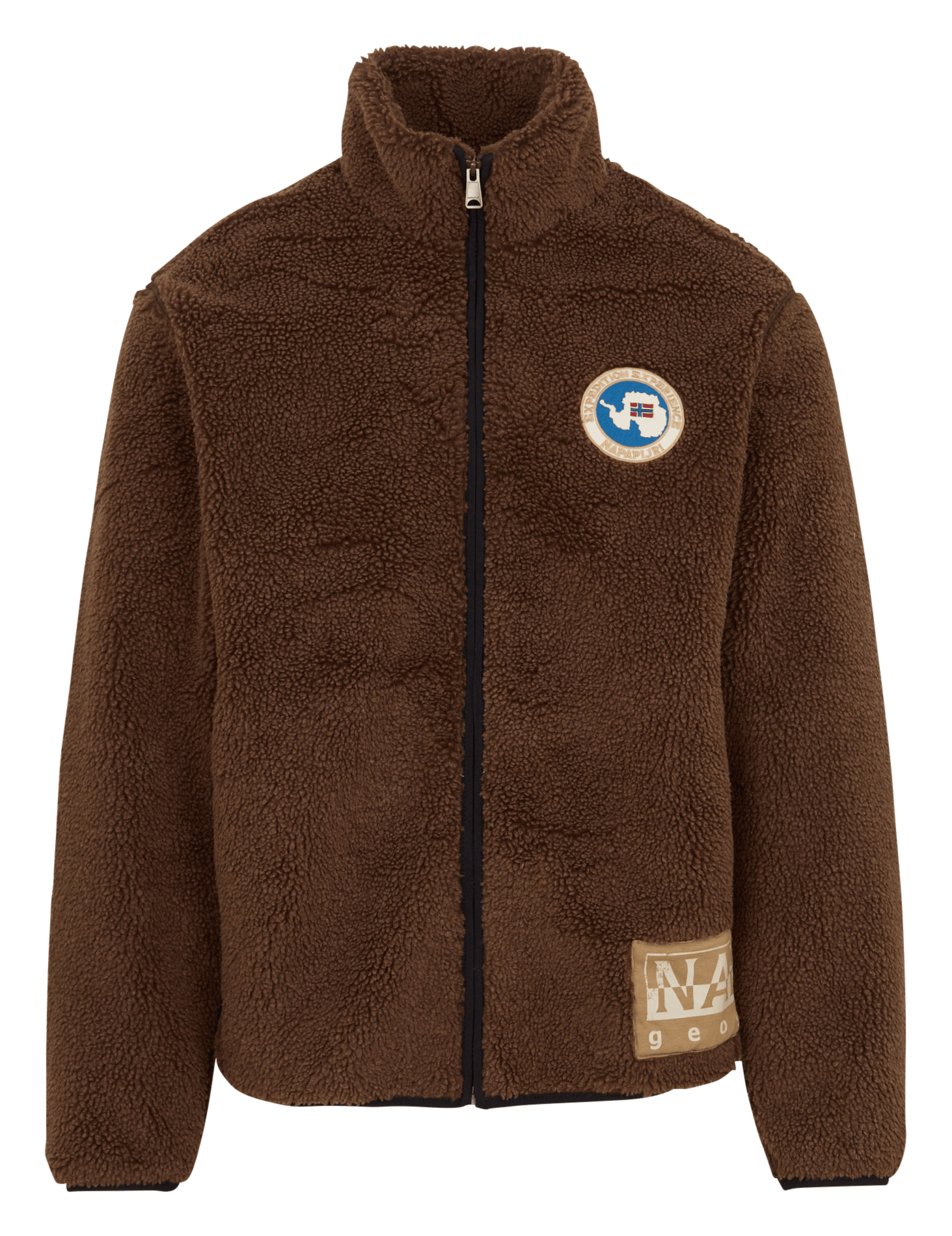 High-neck fleece NAPAPIJRI Brown
