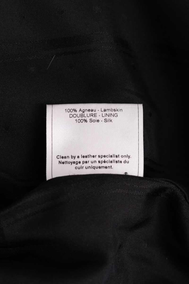 Regular-fit organic cotton jacket with sherpa collar JOHN GALLIANO - SECONDE MAIN Black