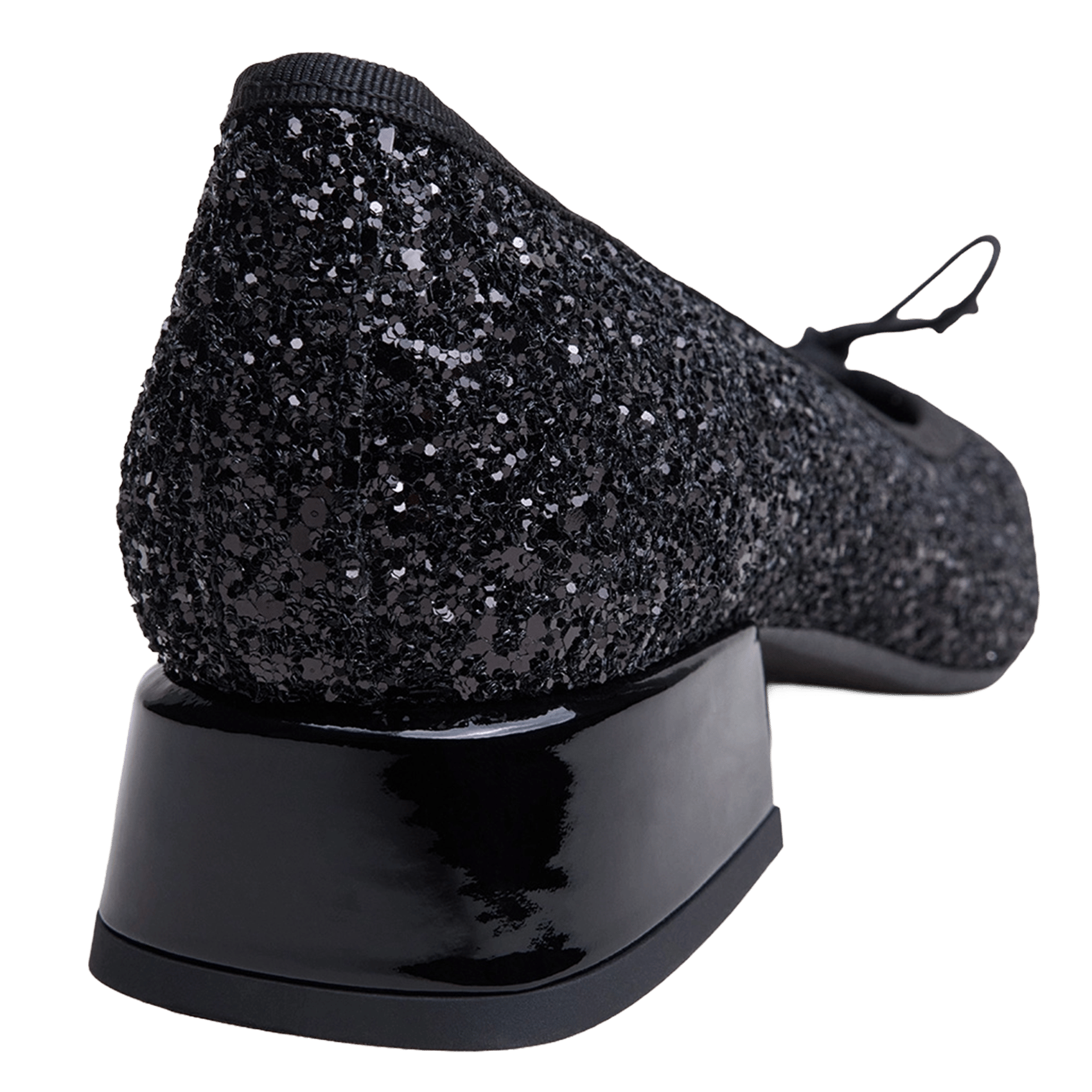Glitter ballerinas with heels JONAK Black