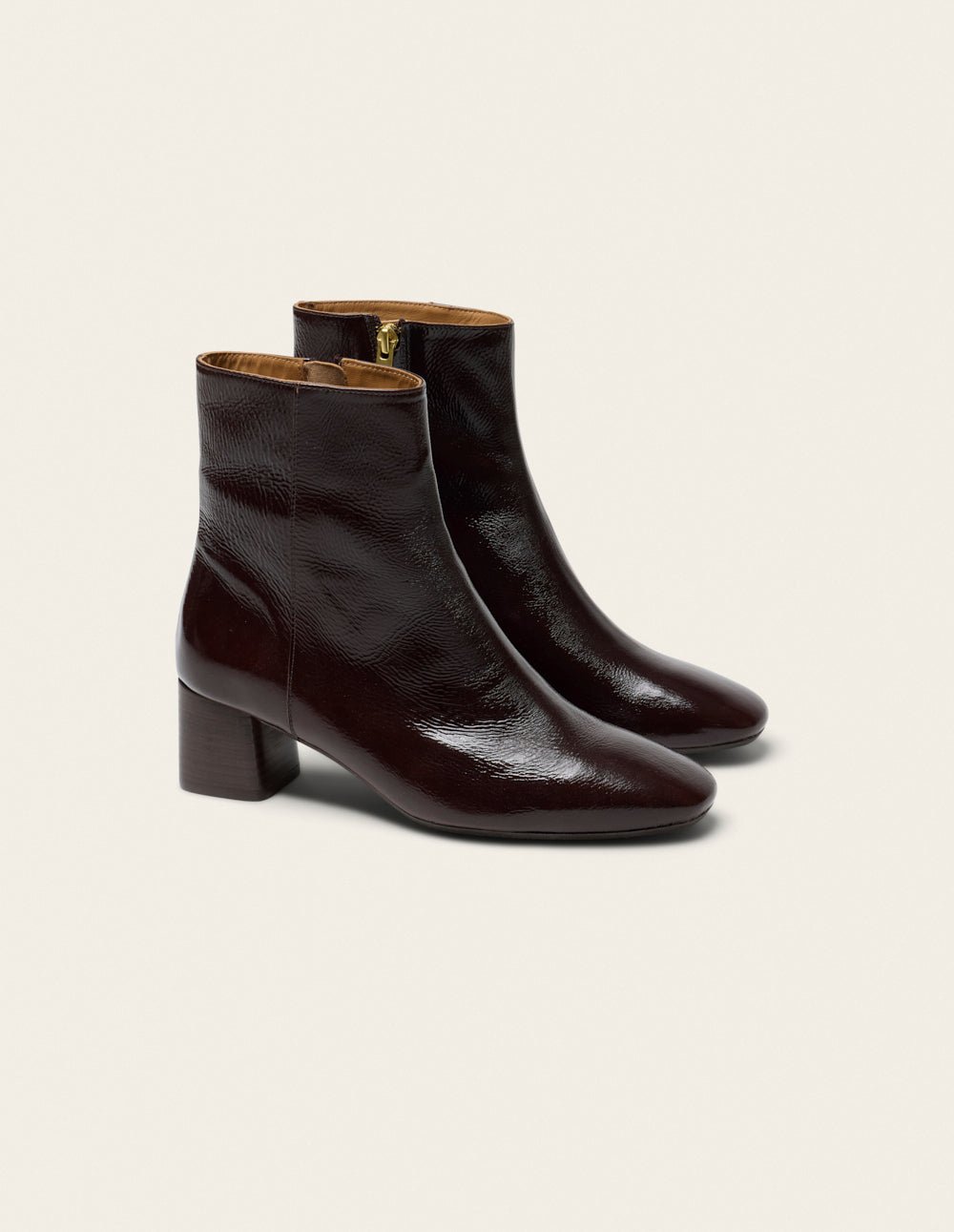 Bottines à talons ODAJE Marron