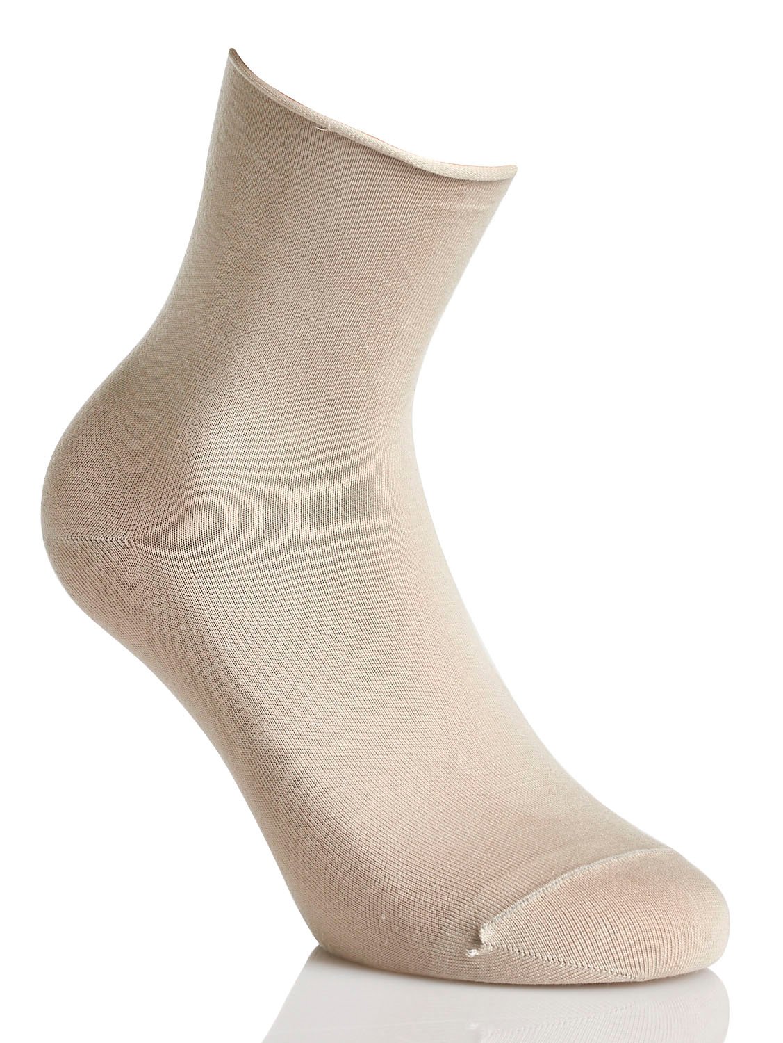 Samtweiche Socken aus Baumwoll-Mix BLEUFORET Beige