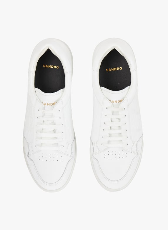 White Leather low top sneakers