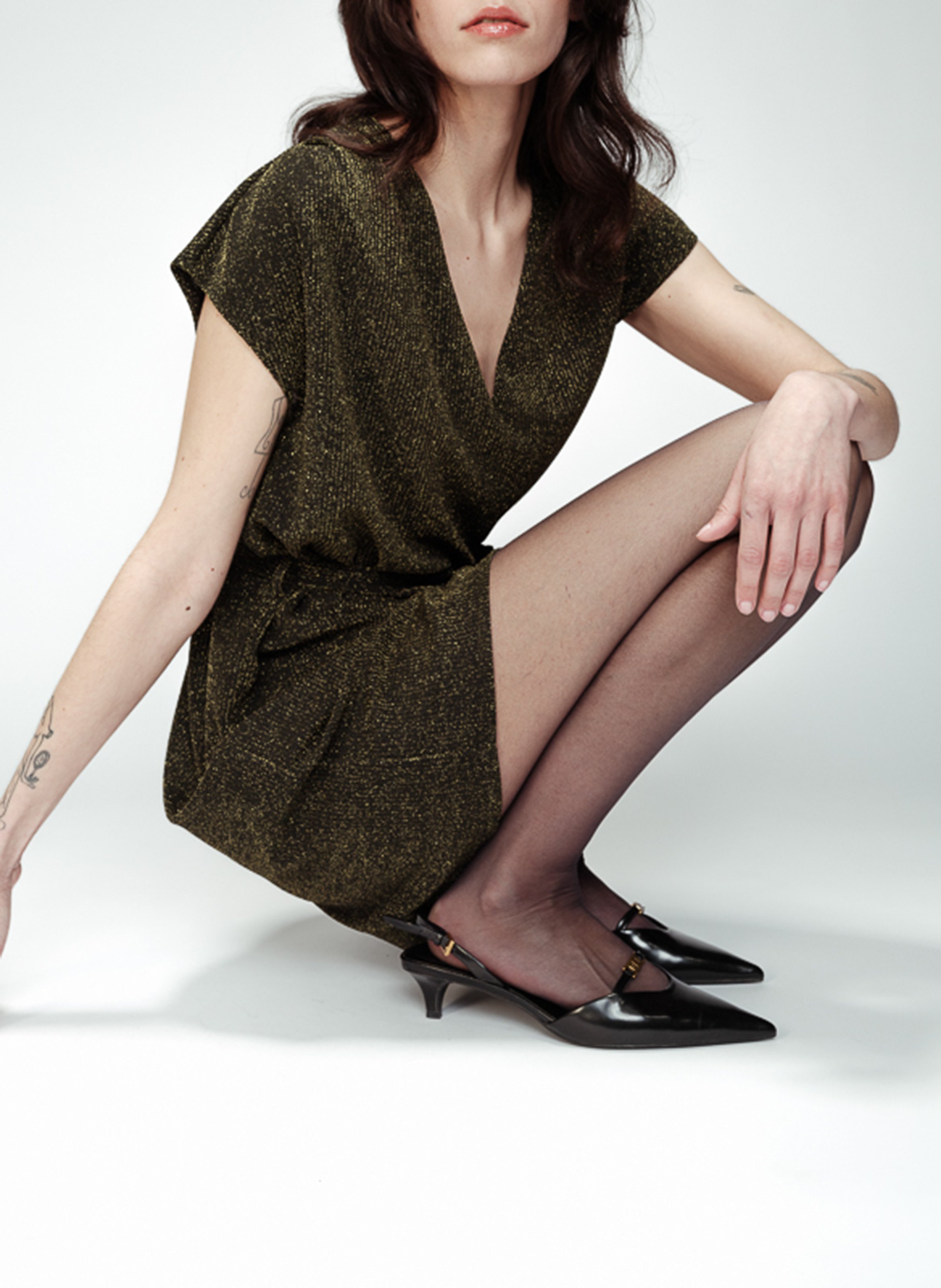 Belted dress GRACE ET MILA Golden