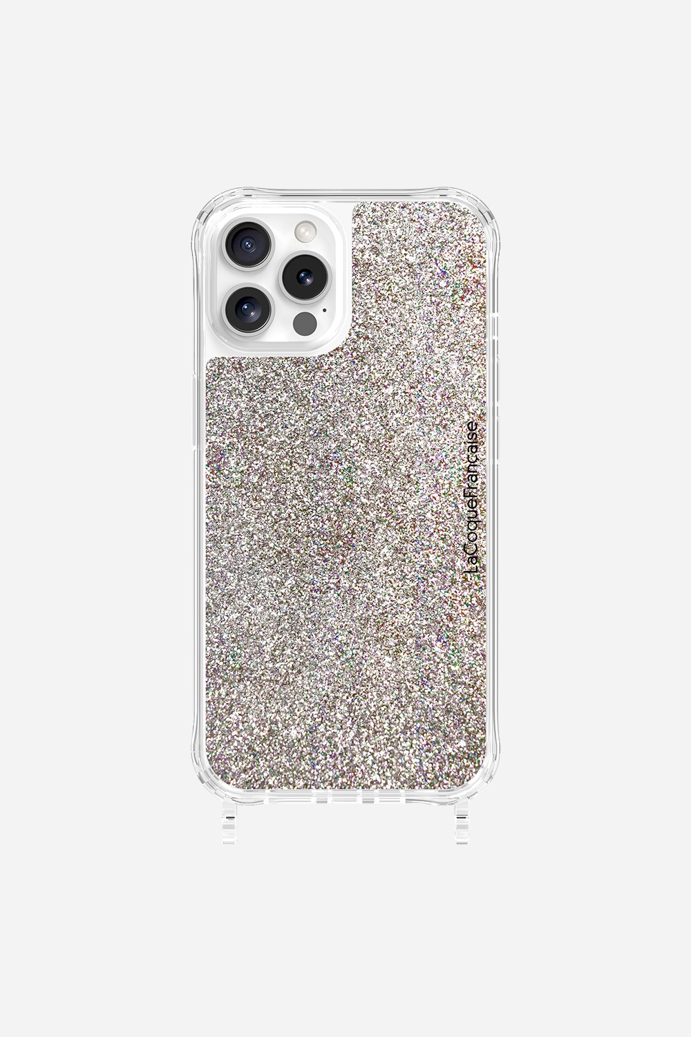 Glitter phone case with rings for iPhone 12 Pro Max. LA COQUE FRANCAISE Multicolored