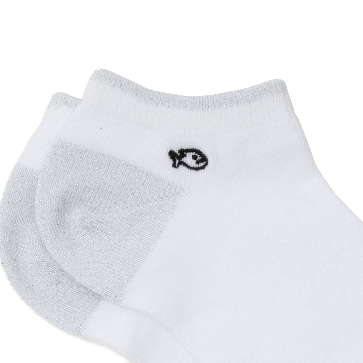 Solid combed cotton ankle socks BILLYBELT White