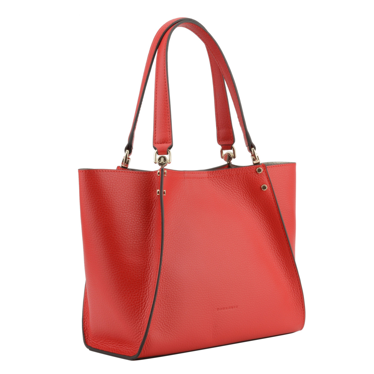 Billy L leather bag  POURCHET Red
