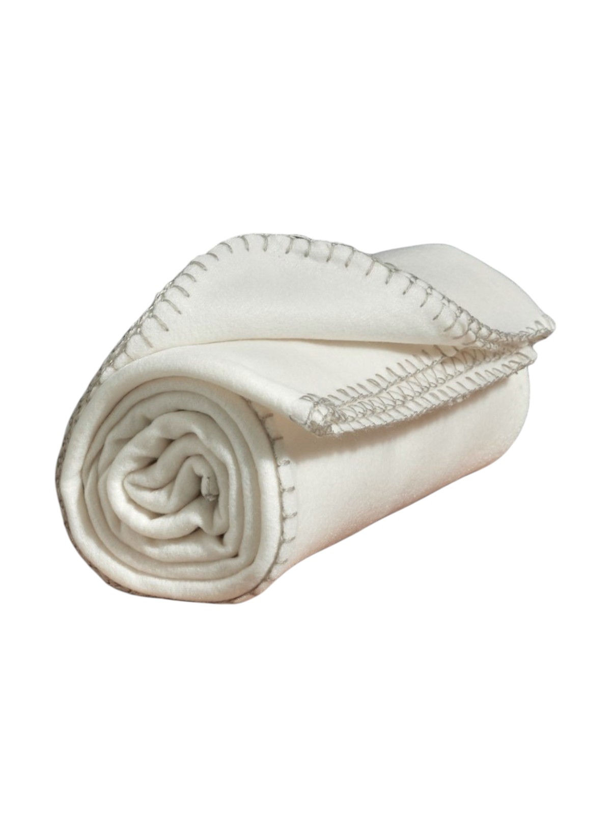 Solid fleece plaid TODAY LINGE DE MAISON White