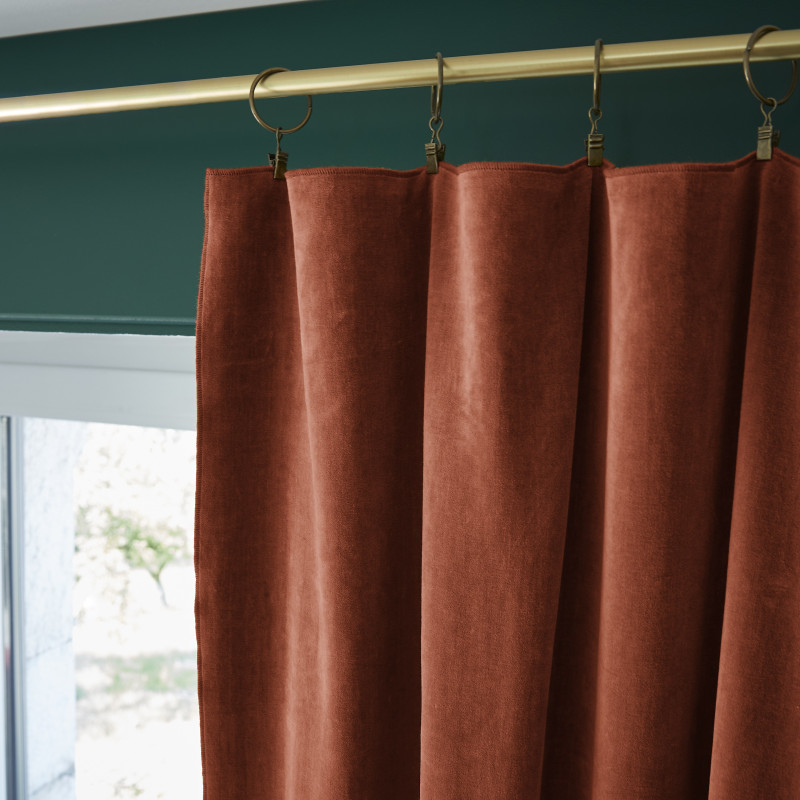 Blackout and Thermal Curtains L'EFFET PAPILLON Red