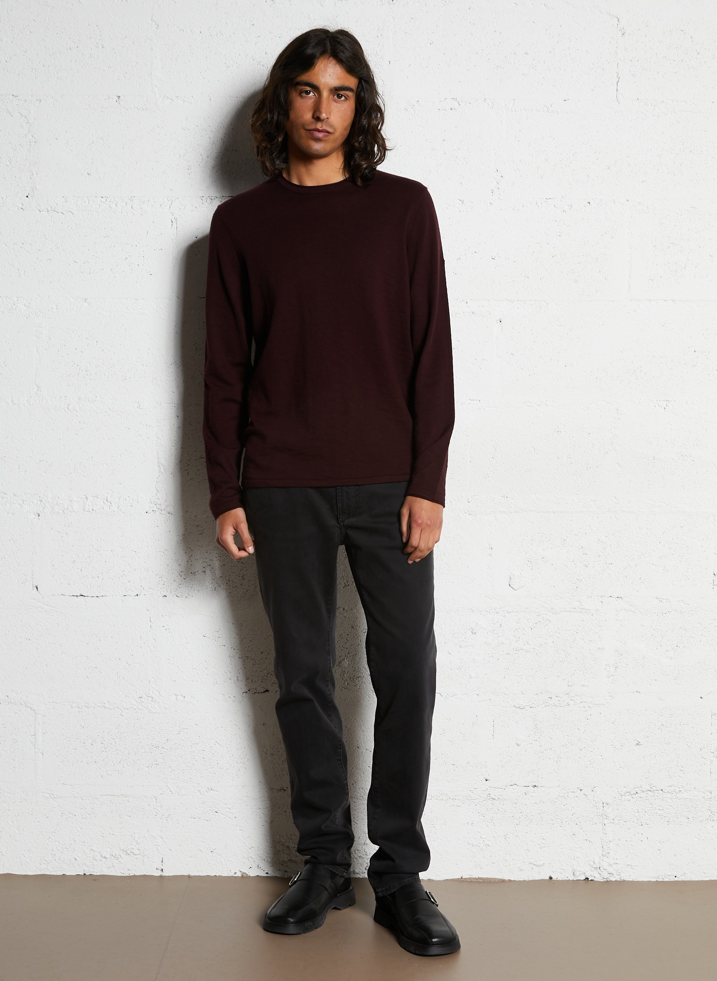 Gerade geschnittener Baumwollpullover IKKS Violett