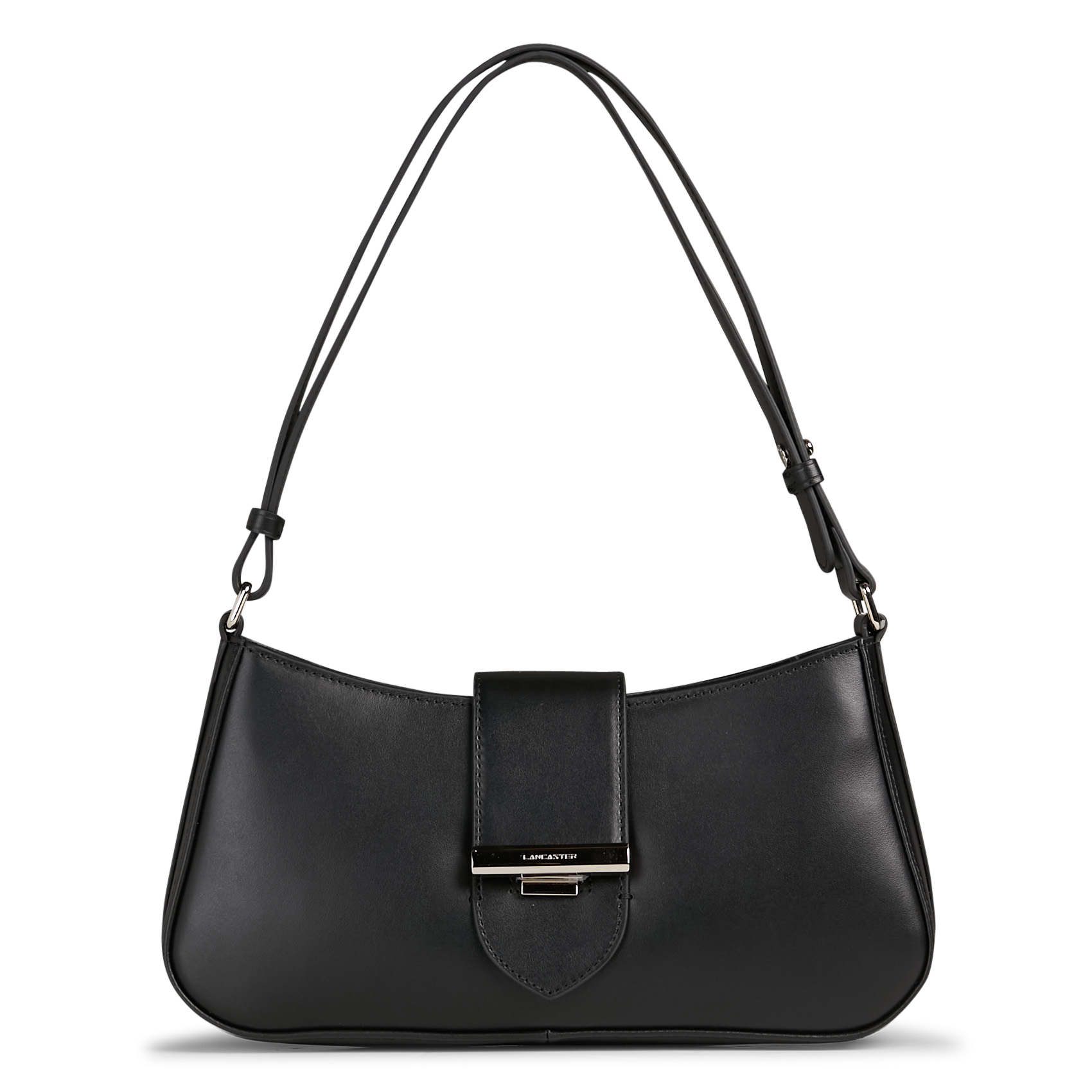 Sac porté épaule en cuir LANCASTER PARIS Noir