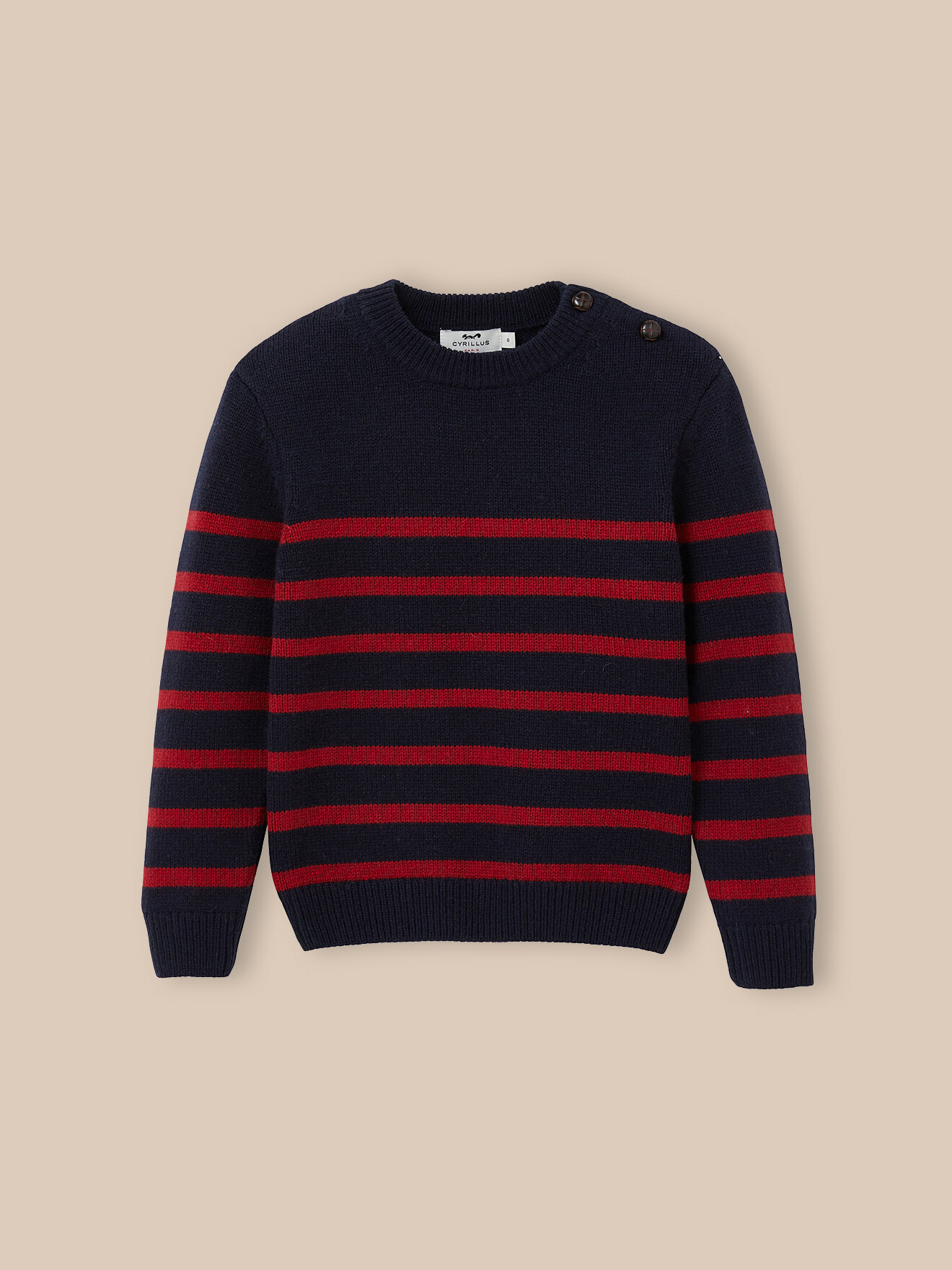 Majority wool Breton sweater CYRILLUS Blue