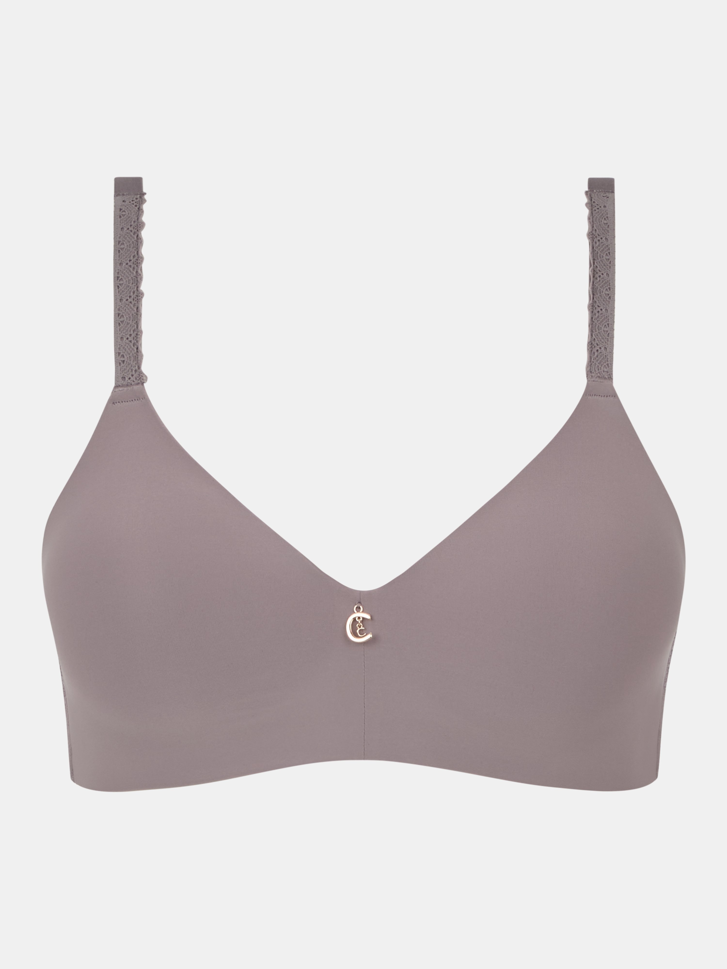 Non-wired padded lace bra CHANTELLE Purple