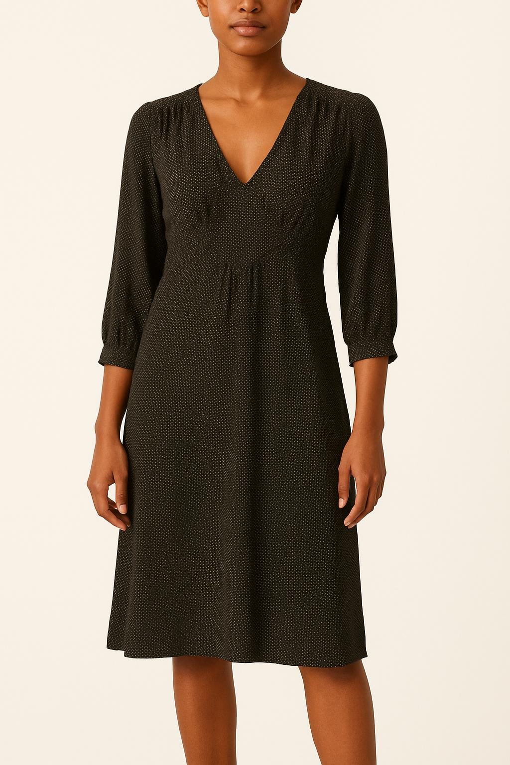 Midi dress ROUJE - Seconde Main Black