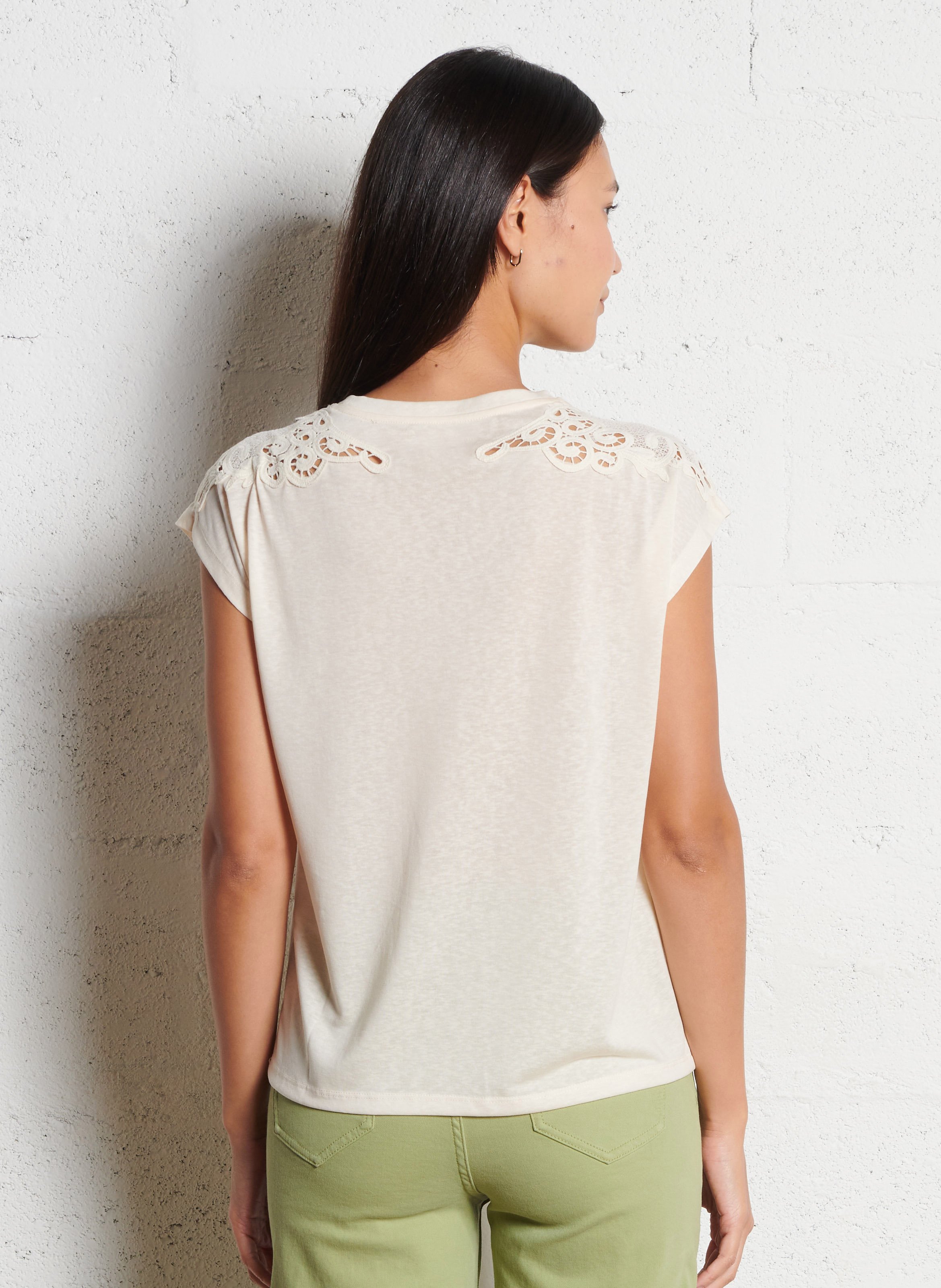 Tee-shirt oversize col rond MAISON 123 Beige