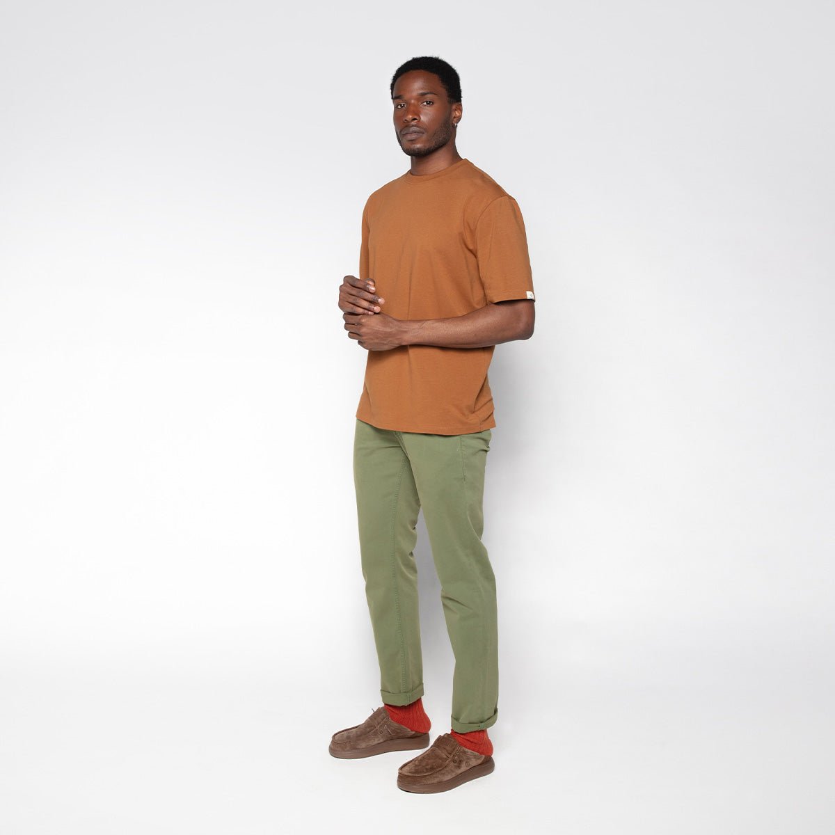 Straight-cut chino trousers SERGE BLANCO Green