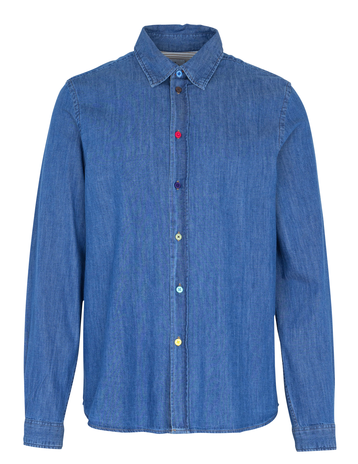Straight denim shirt in organic cotton PAUL SMITH Blue