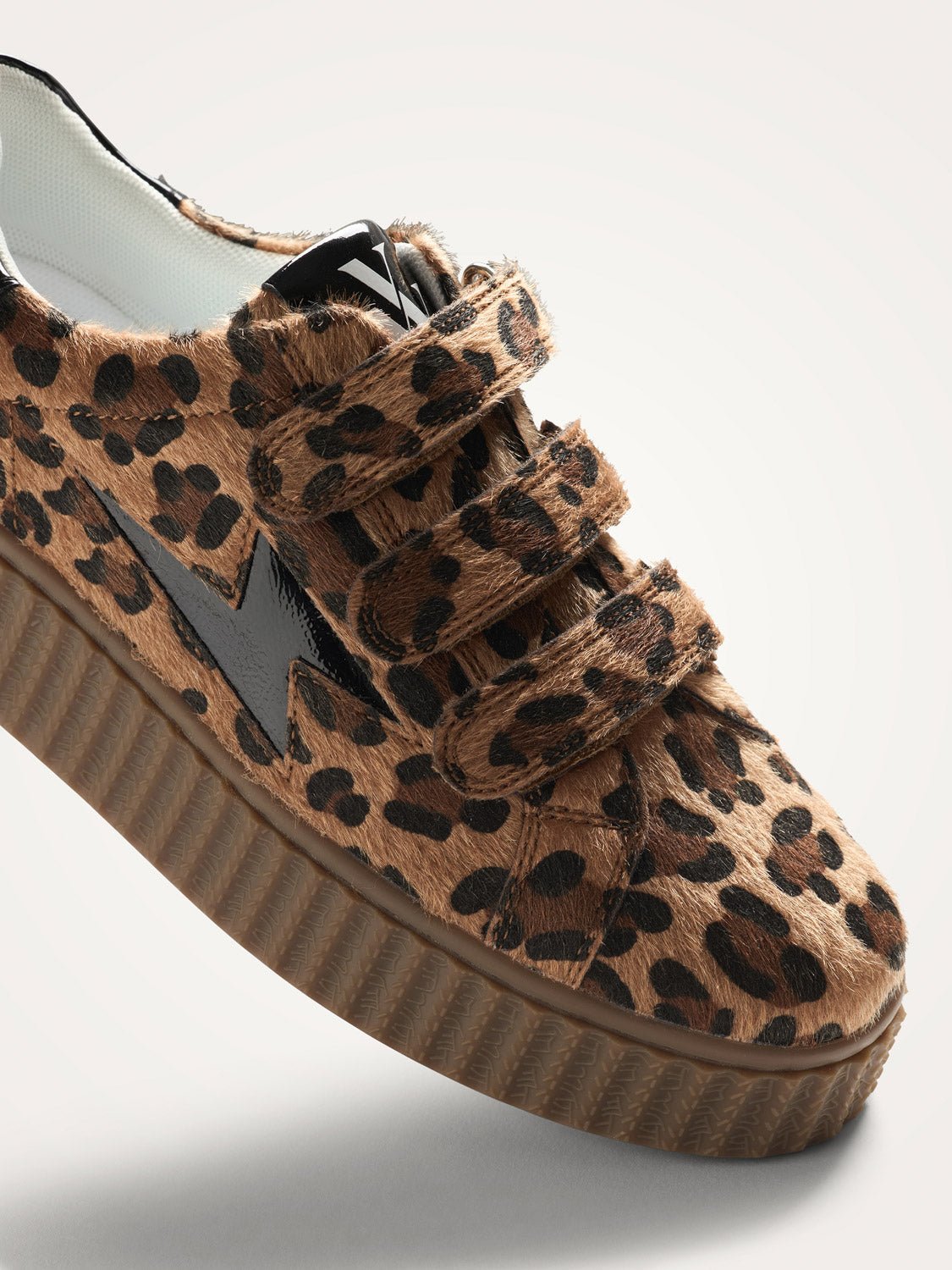 Leopard Low-Top Sneakers in Pony Effect VANESSA WU Brown