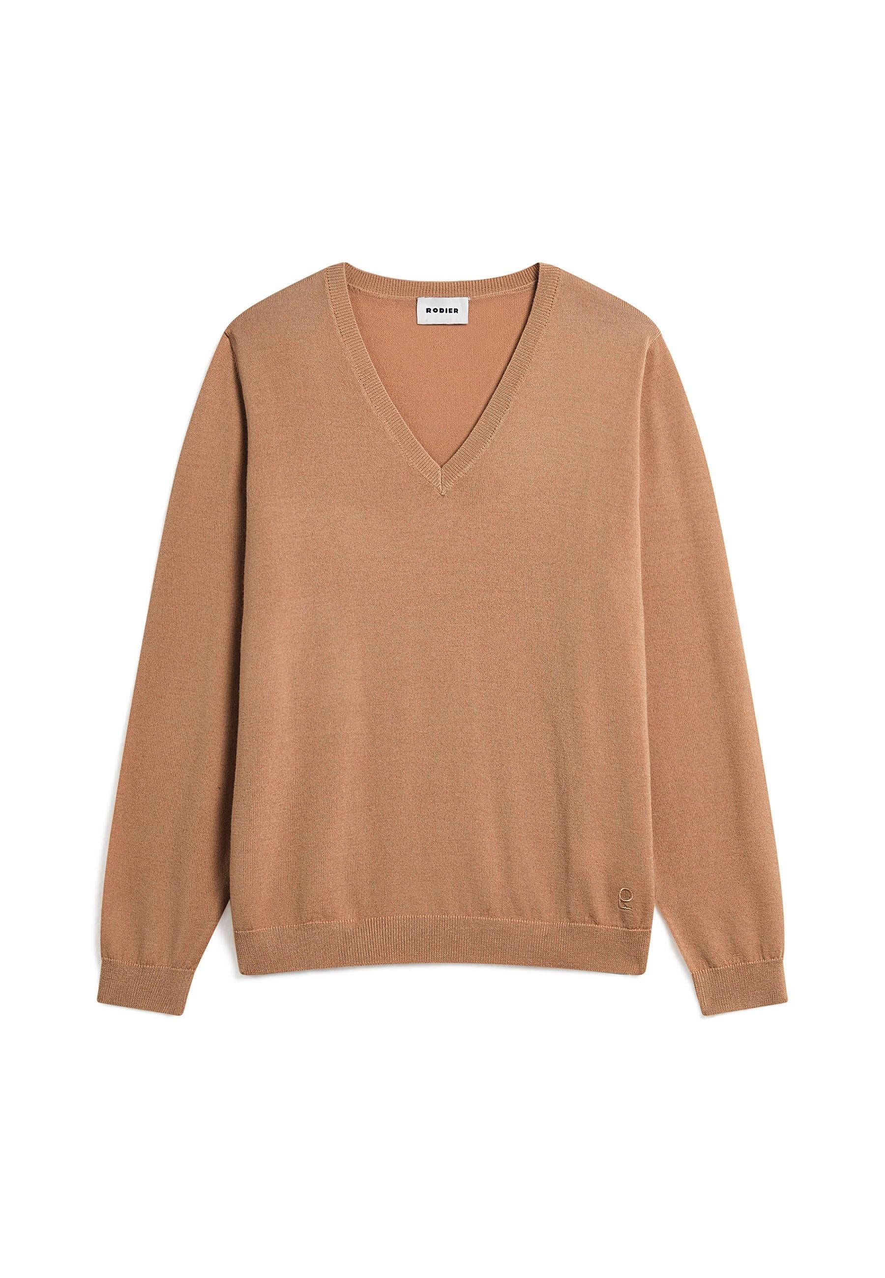 Bunelle wool V-neck sweater RODIER Brown