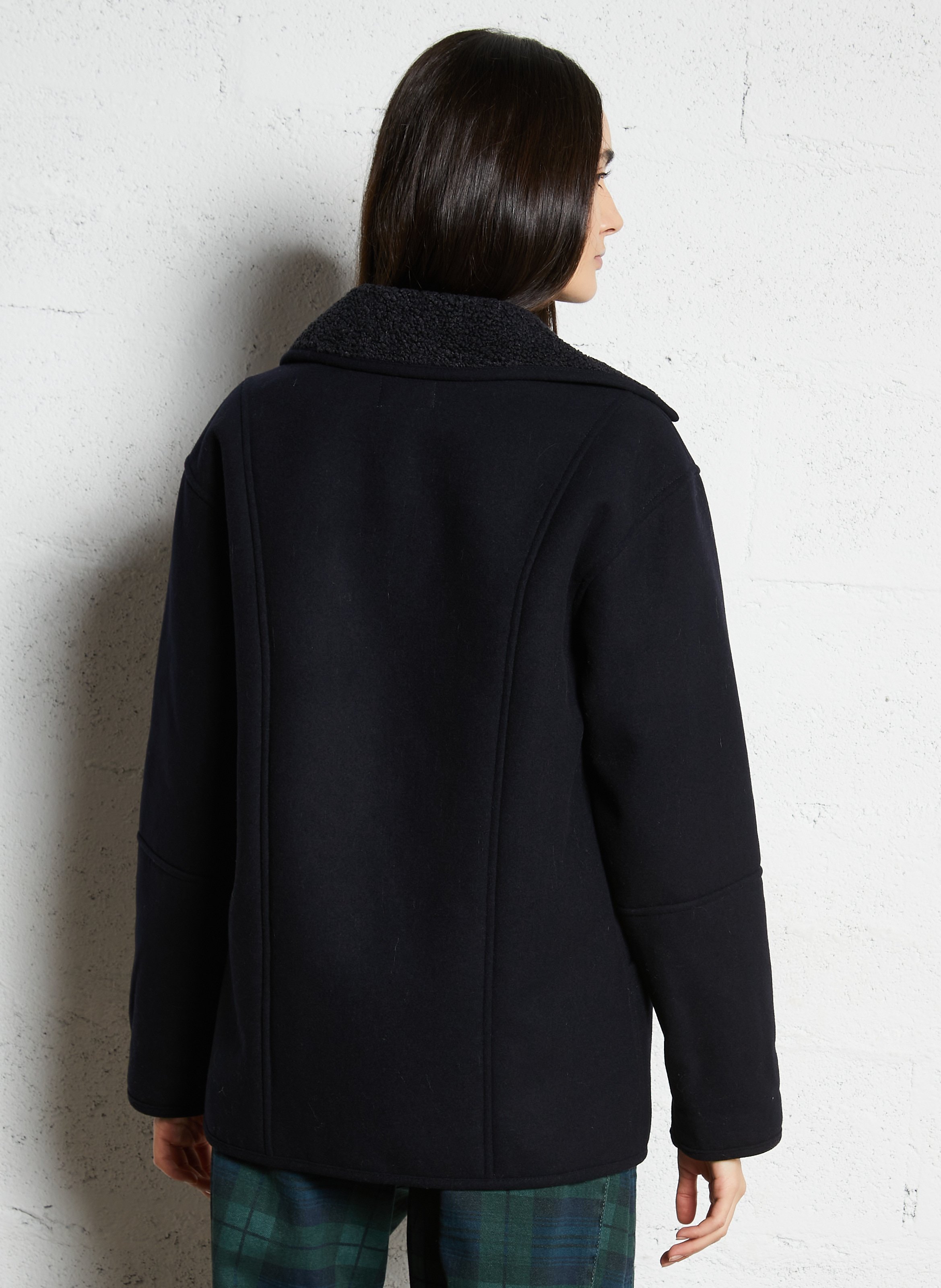 Classic collar coat MAISON 123 Blue