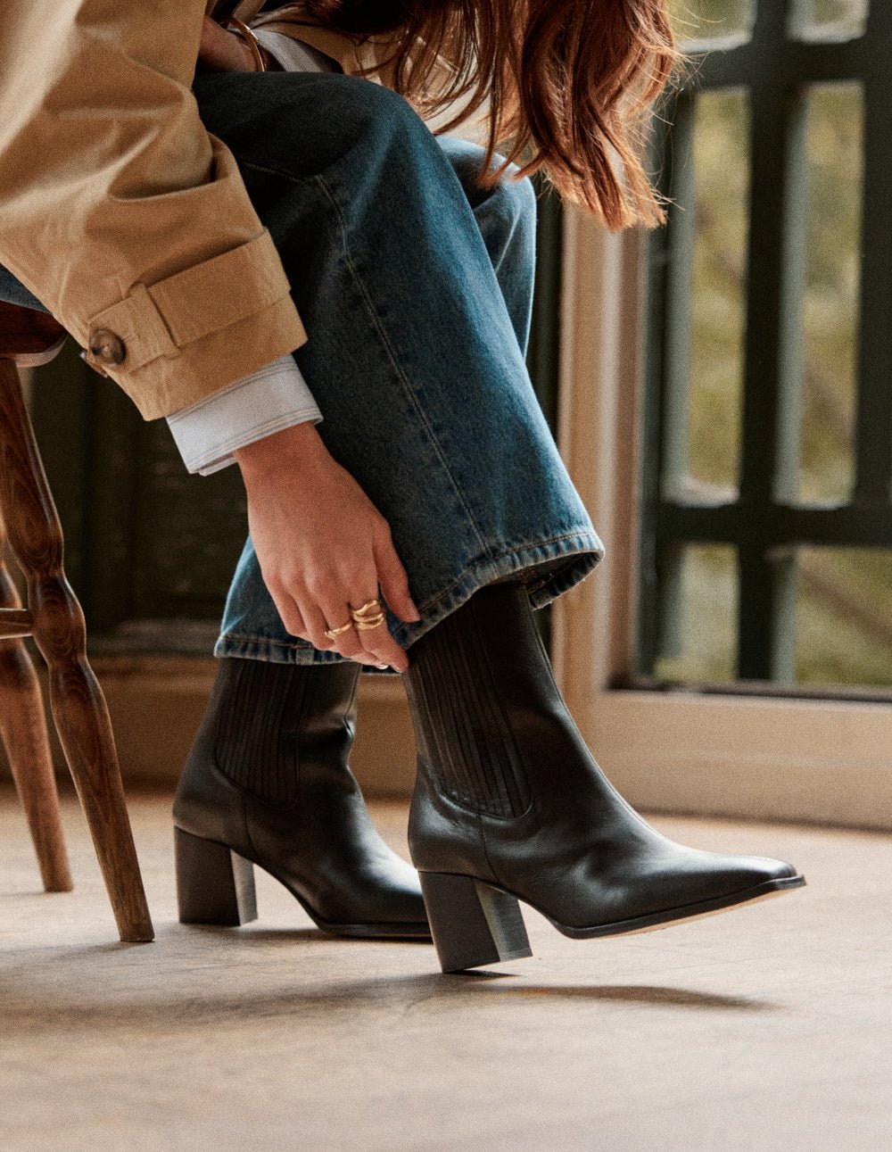 Ankle boots with heel ODAJE EX. M.MOUSTACHE Black